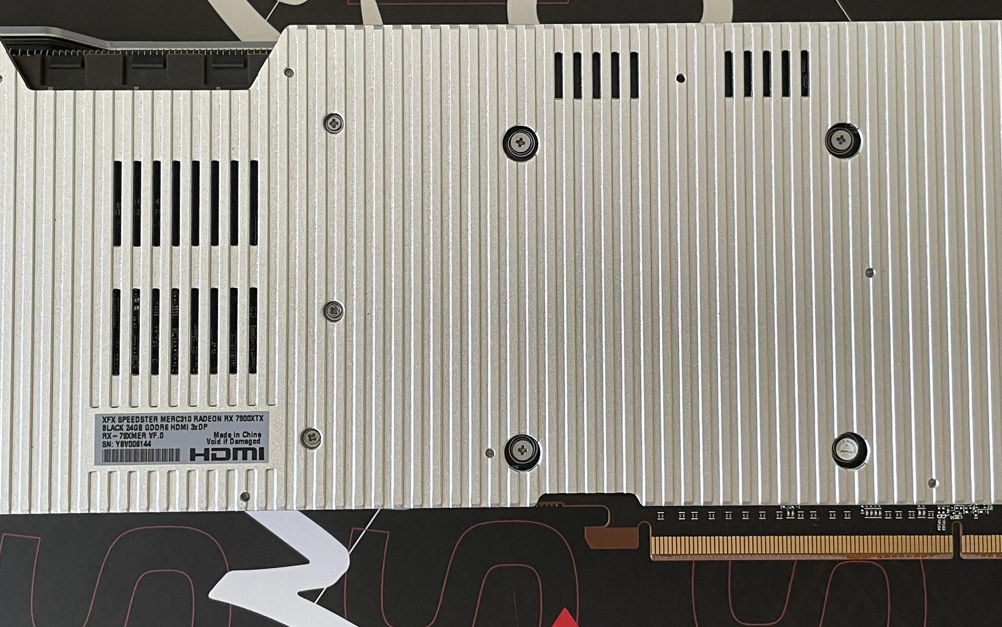7900 XTX, XFX Speedster MERC 310, excellent condition