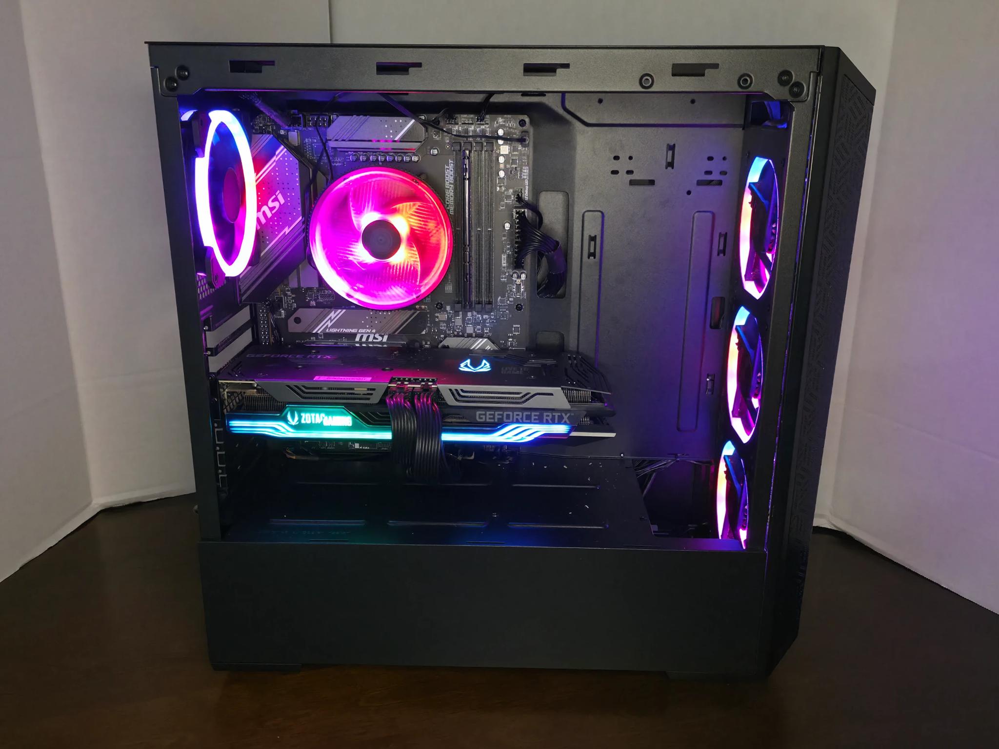 Custom Mid Range Gaming PC, AM5, DDR5, Black