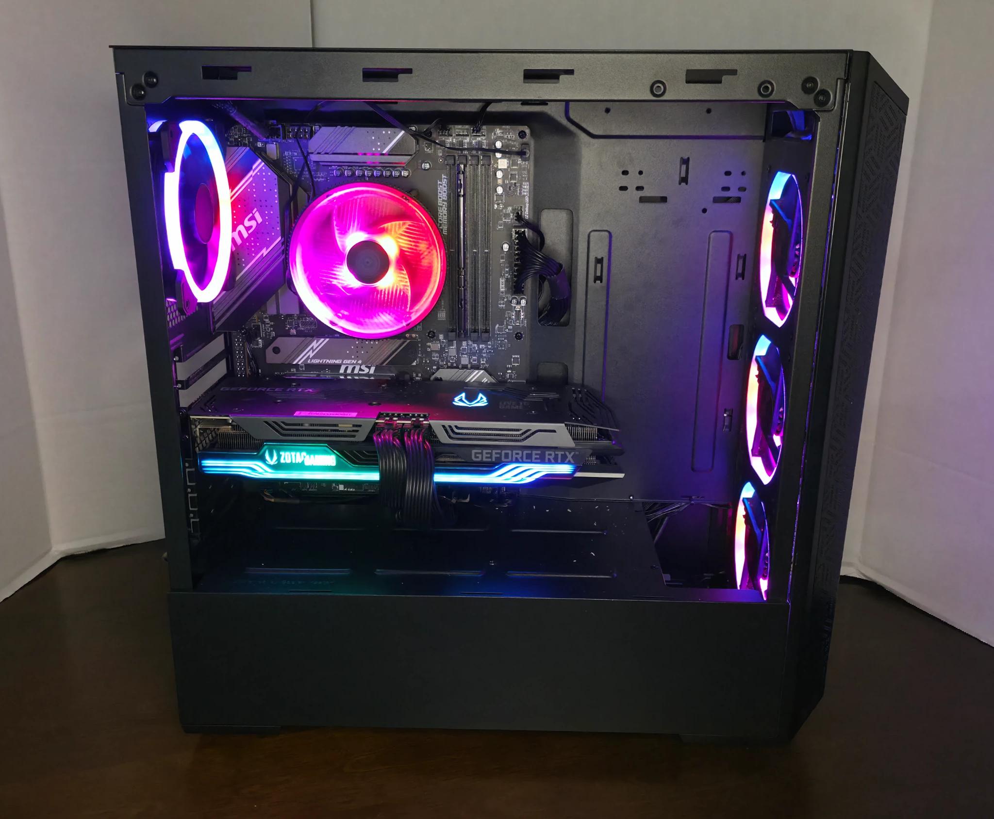 Custom Mid Range Gaming PC, AM5, DDR5, Black