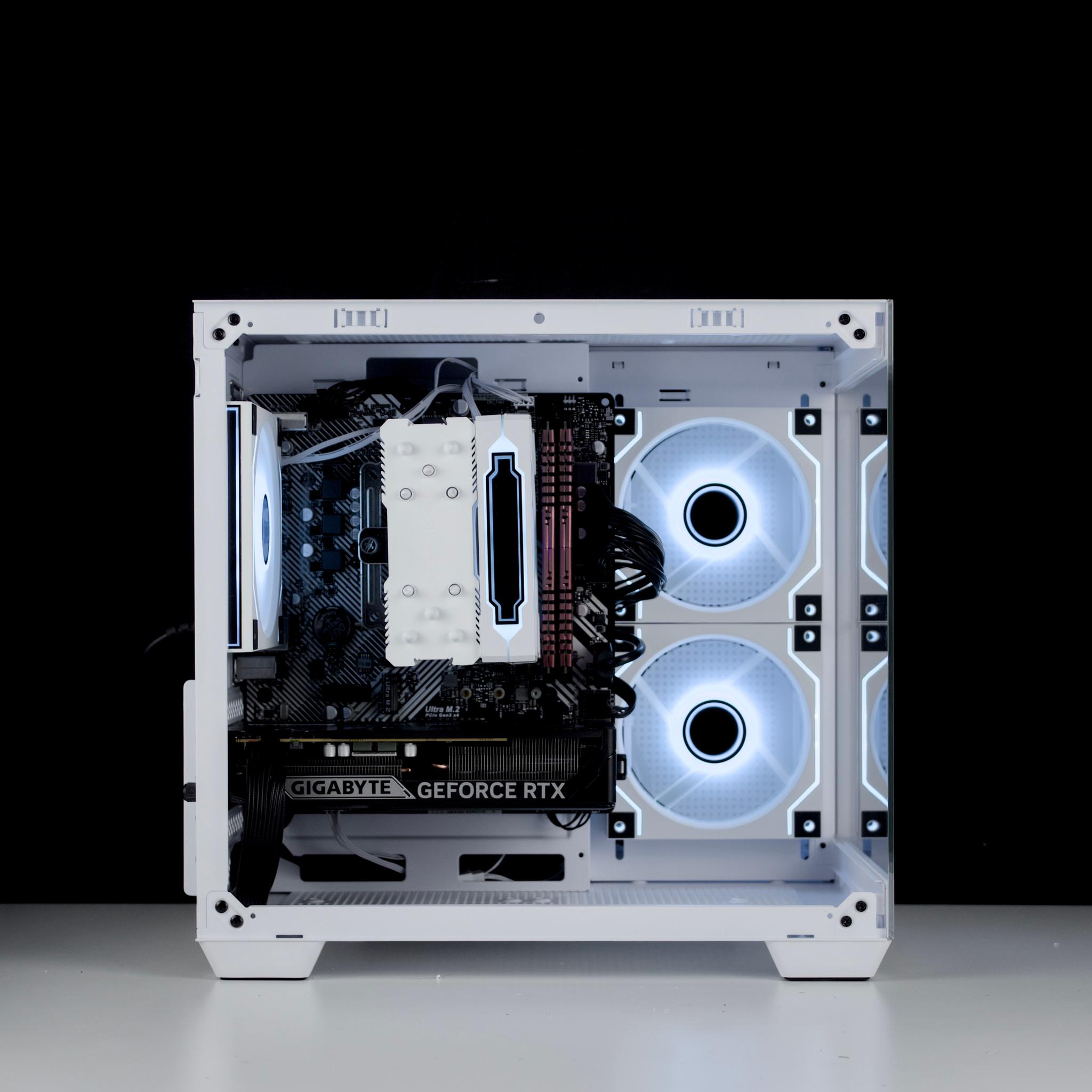 🧊❄️🧊 White Gaming PC – RTX 5060 , Ryzen 5 5500, 16GB RAM, 1TB SSD - WiFi, BlueTooth 🧊❄️🧊