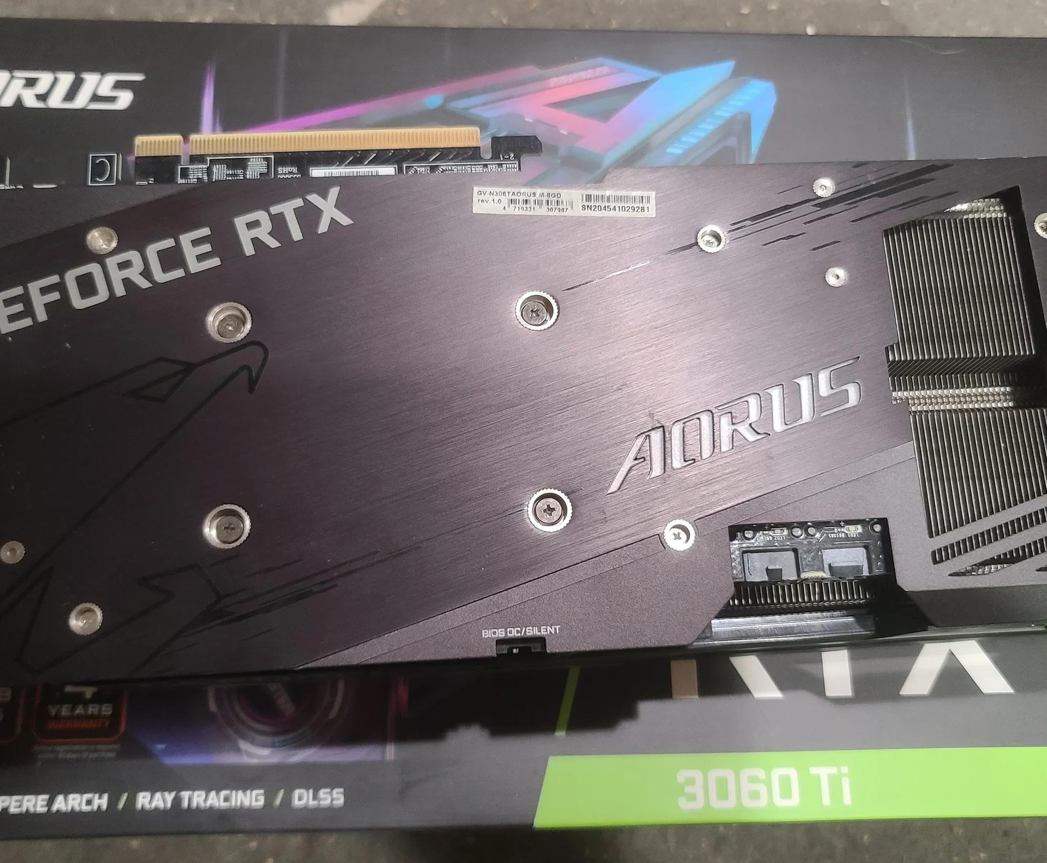 Gigabyte AORUS Master RTX 3060ti 8GB GDDR6X Graphics Card w/LCD Screen