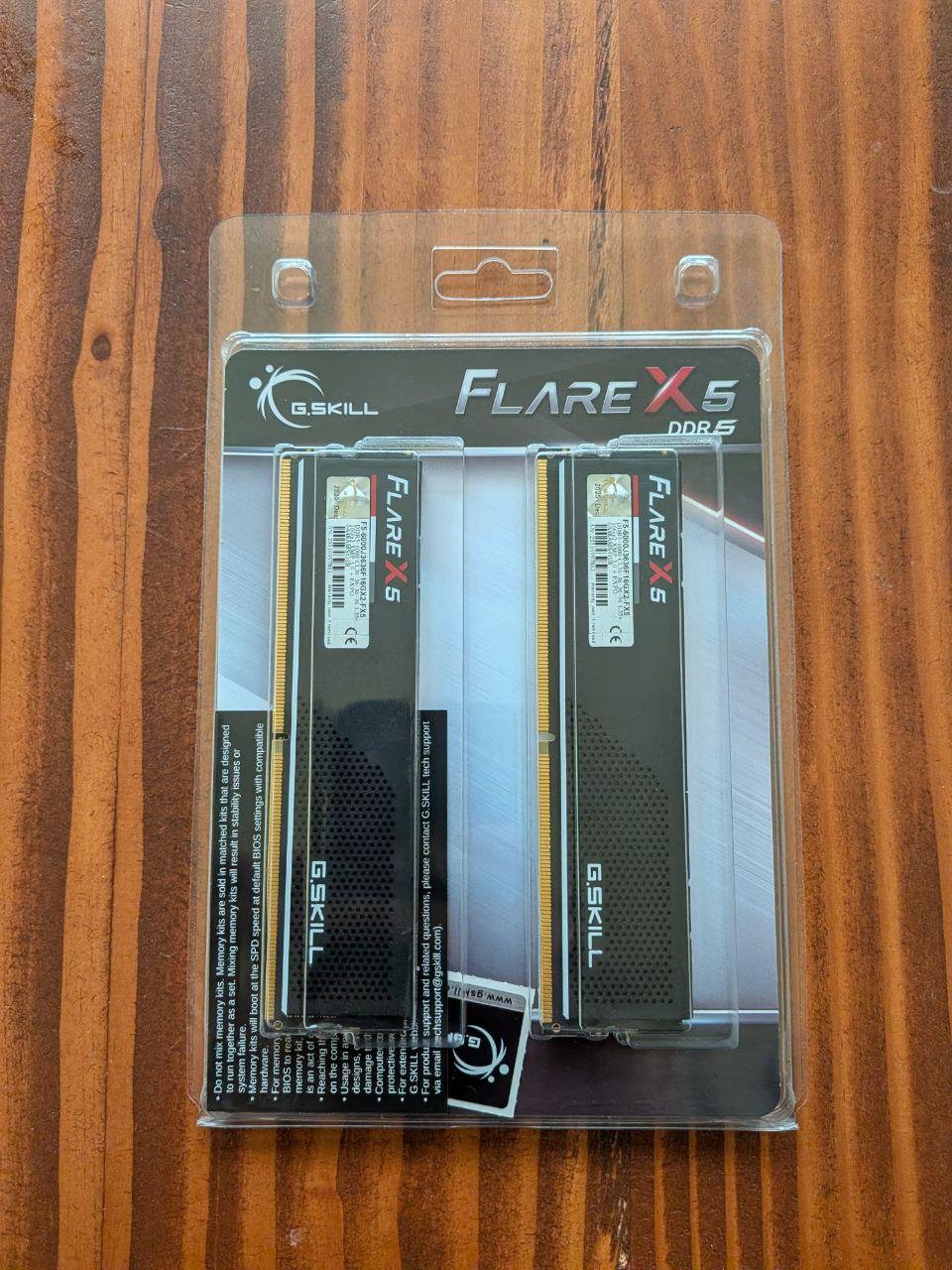 G.SKILL Flare X5 32GB (2 x 16GB) DDR5 6000MHz CL36