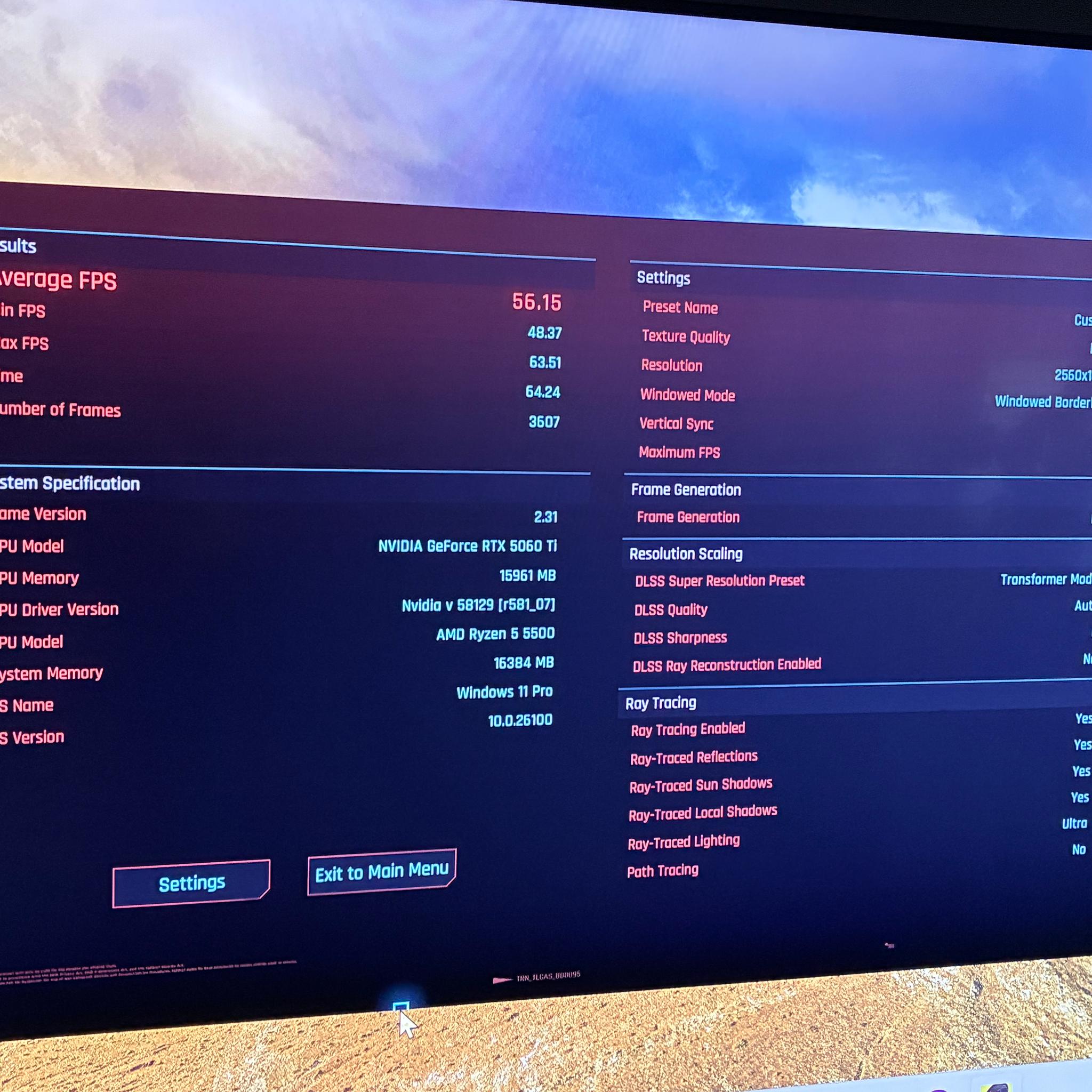 Ryzen 5 5500 + RTX 5060 Ti 16GB Gaming PC