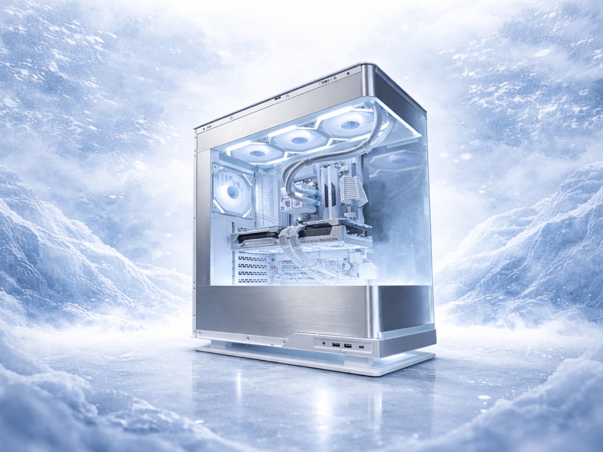 🥛❄️ ARCTIC MILK ❄️🥛👑 Ryzen 9 7900X| RX 9070XT| 32 GB DDR5| 2.75 TB NVMe| 850W PSU