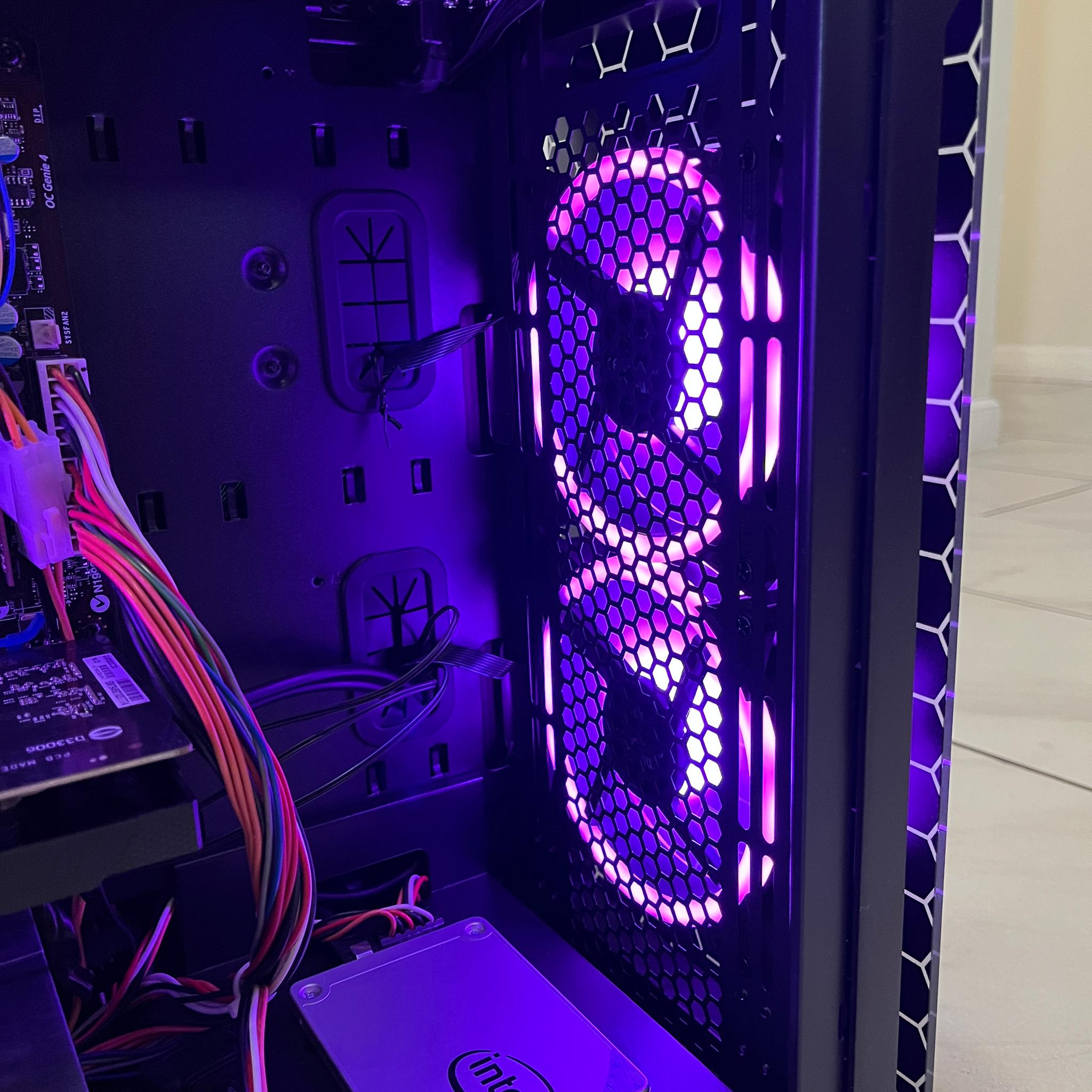Super Budget PC - Intel i3-4160, NVIDIA GT 1030, 12GB RAM, 378GB Storage, w/ Wi-Fi, BT & RGB Remote