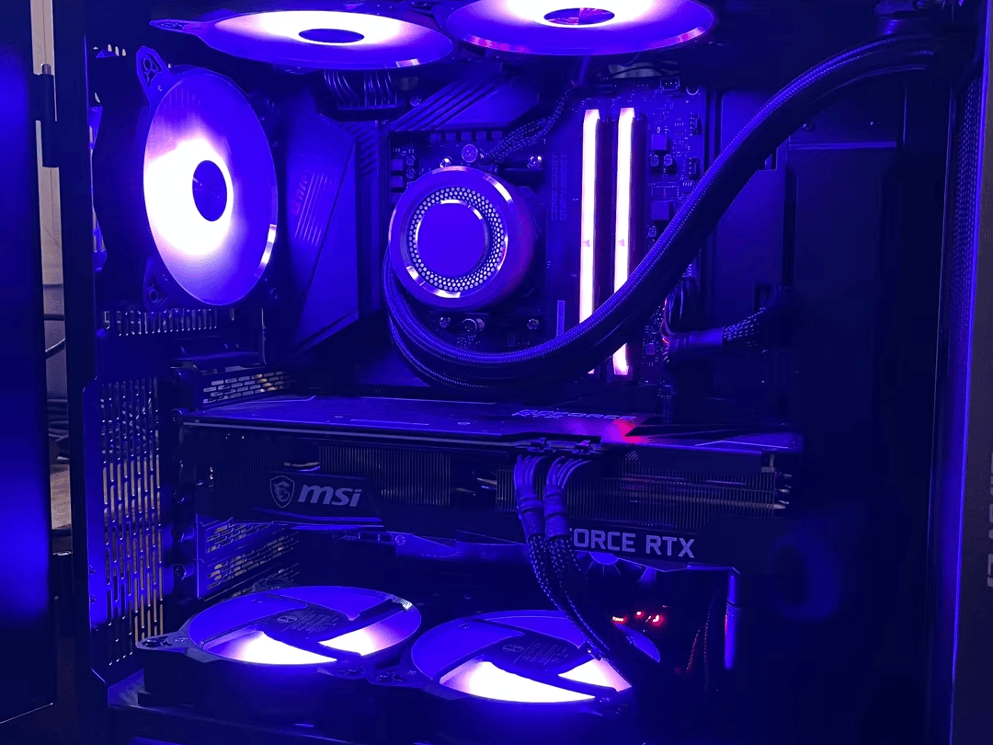 R9 5900x; MSI RTX 3070Ti; 32G 3600Mhz RAM; AIO cooled; MSI Unify x570; 850W Platinum PSU