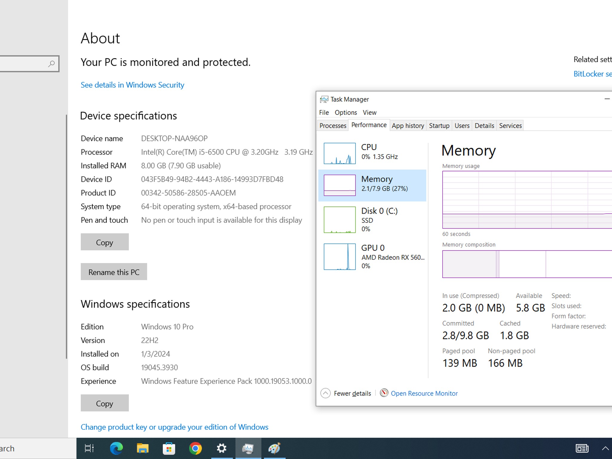 GamerSxin Custom 5600 XT i5-6500 8GB 2133mhz 1TB SSD
