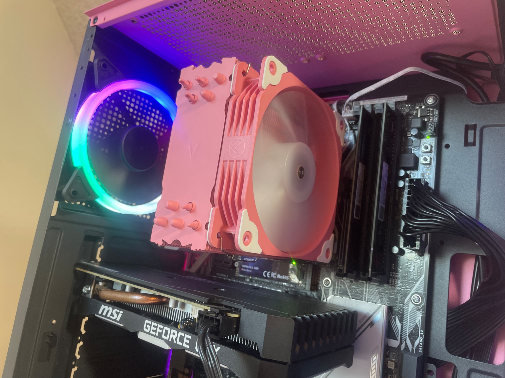 Pretty Pink PC 🌸 Intel I5 , 1660 Super 6GB , 512 GB NVME , 16 GB RAM