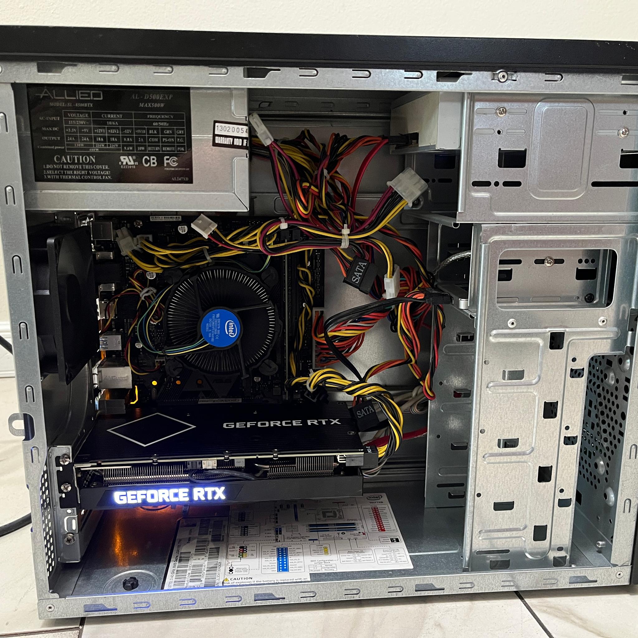 NVIDIA RTX 3060 Ti, Intel Core i5-9400, 16GB RAM, 500GB SSD - Sleeper Gaming PC w/ Wi-Fi & BT