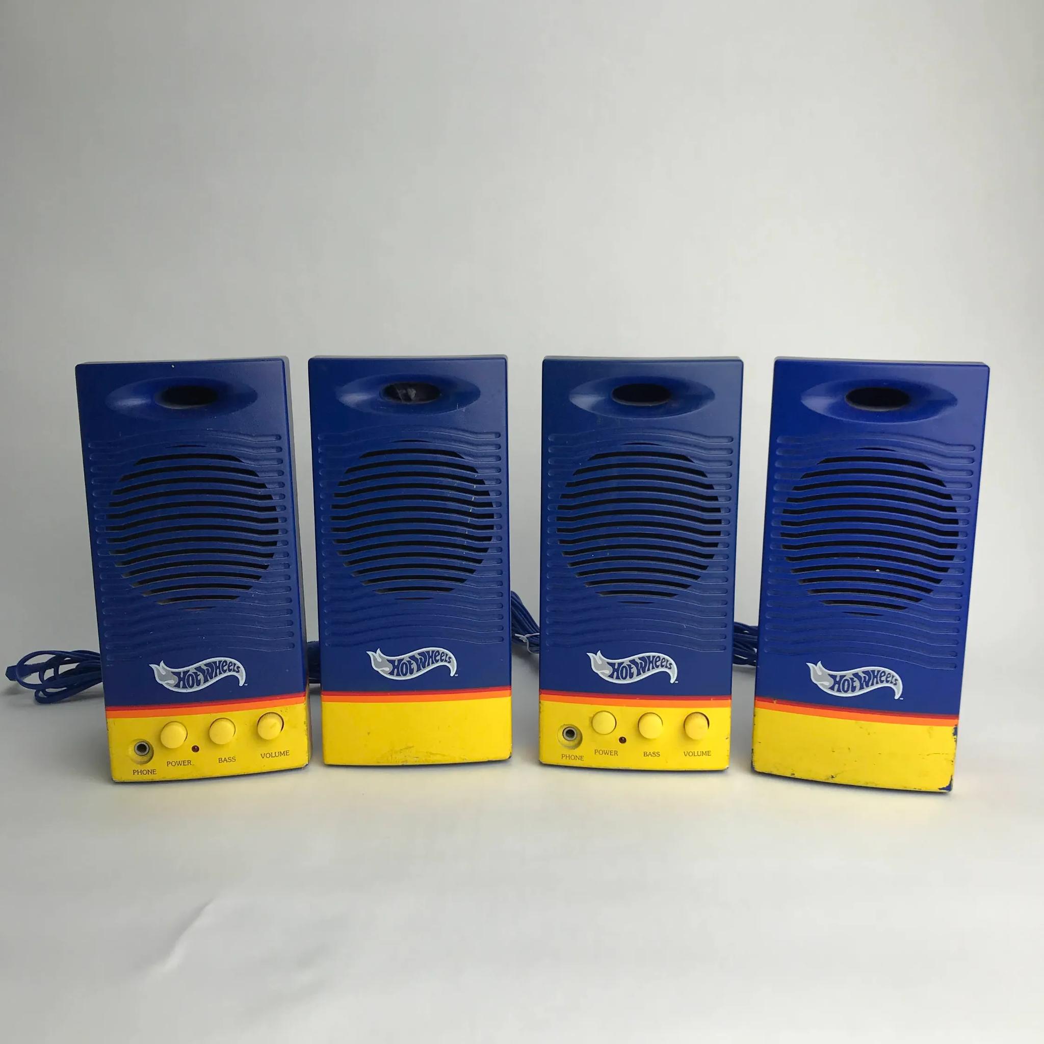 2 pairs! Vintage Hot Wheels Speakers | Patriot Computers EHC333P |