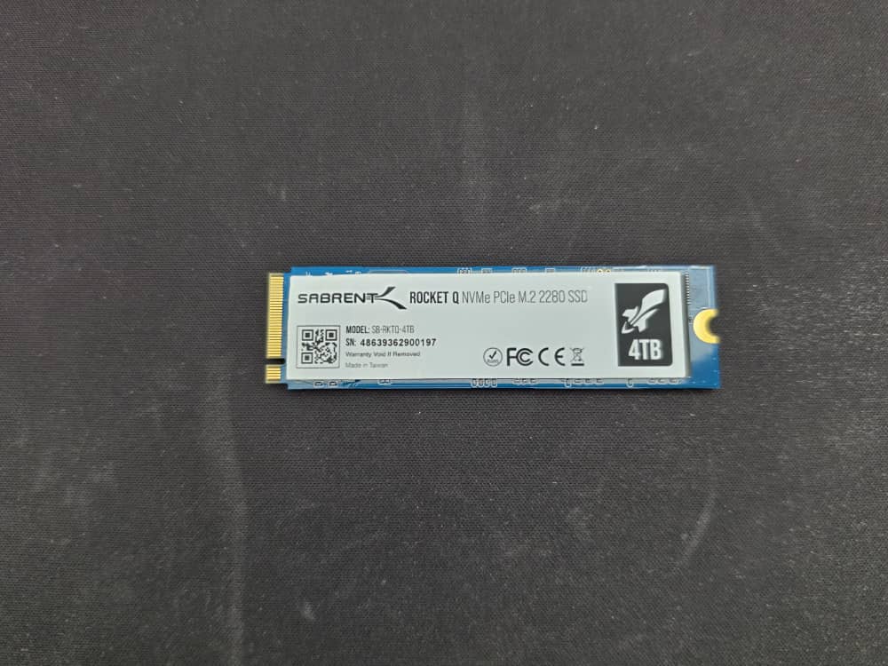 4TB Sabrent Rocket Q