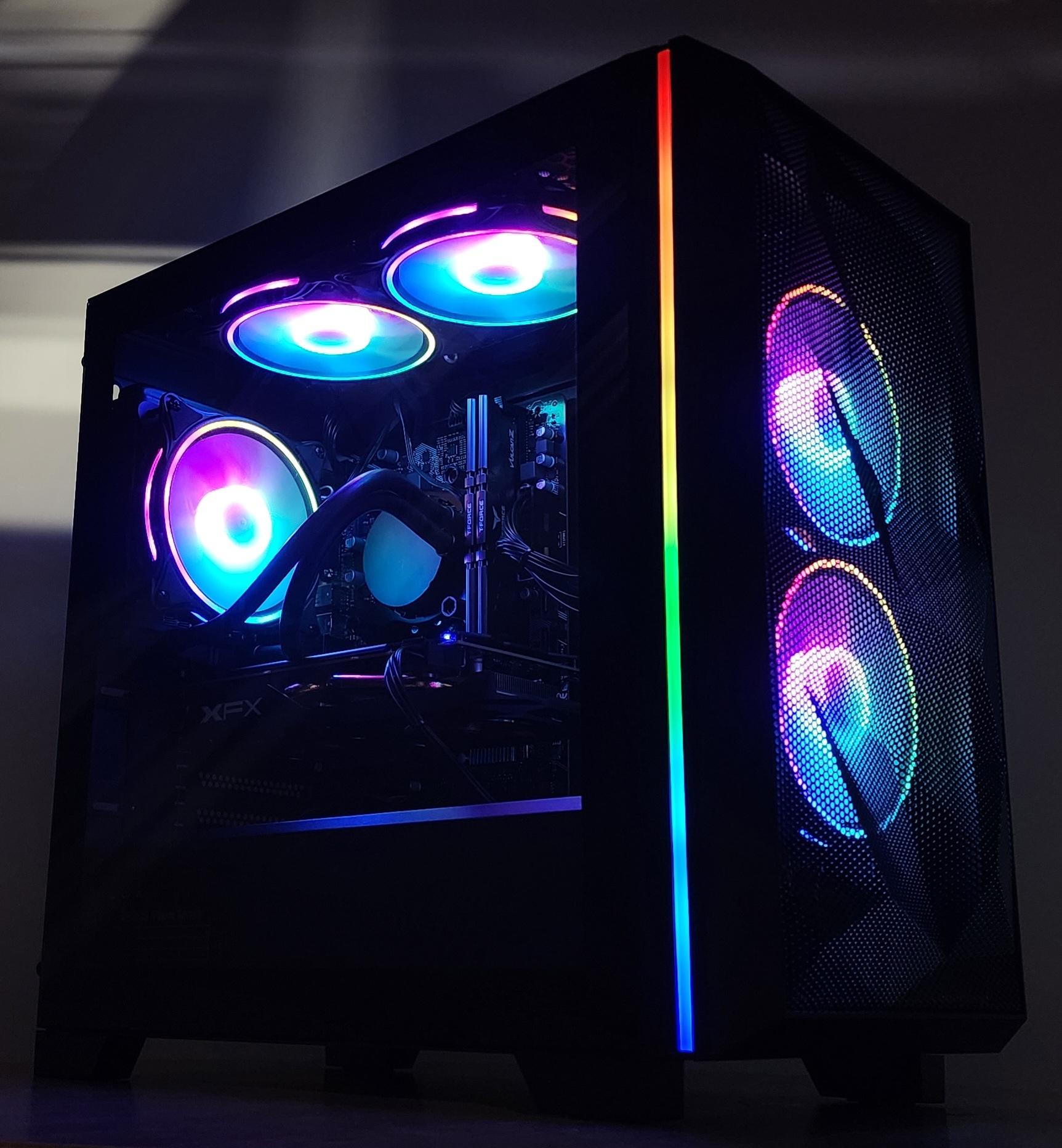 Gaming PC i3-10105F 16GB RAM 500GB SSD RX 580 8GB Windows 11 Computer