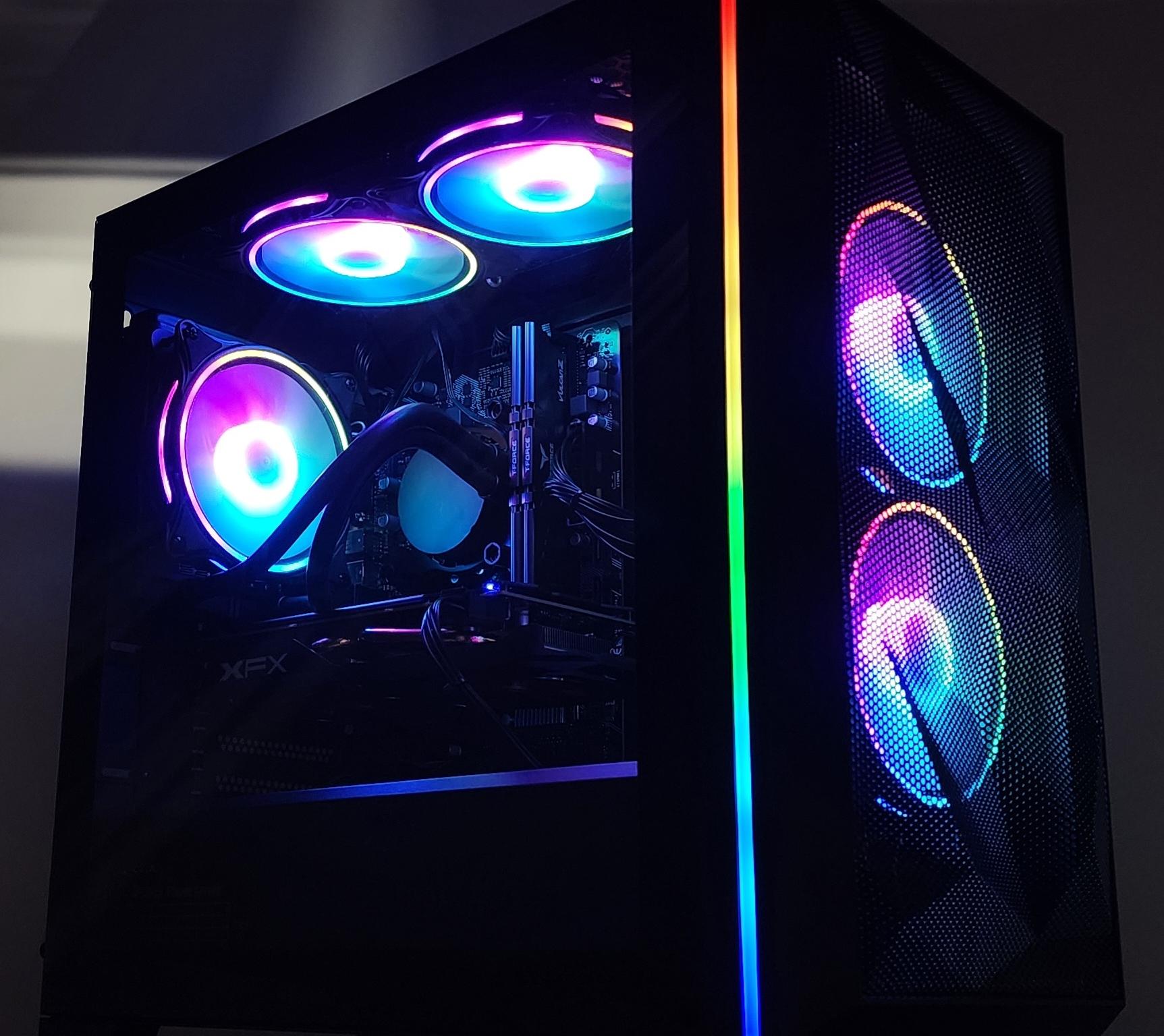 Gaming PC i3-10105F 16GB RAM 500GB SSD RX 580 8GB Windows 11 Computer