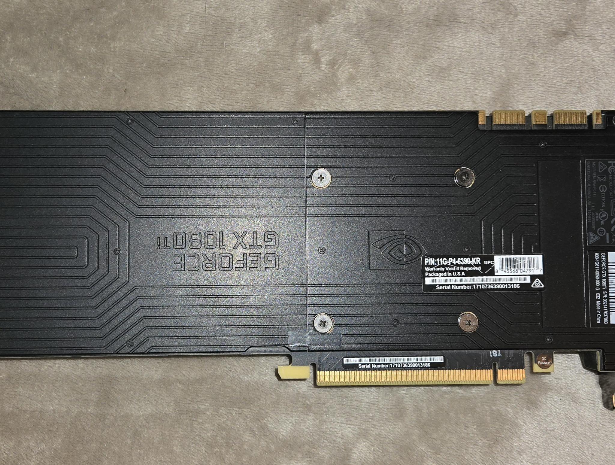 EVGA GeForce GTX 1080 Ti FOUNDERS EDITION 11GB