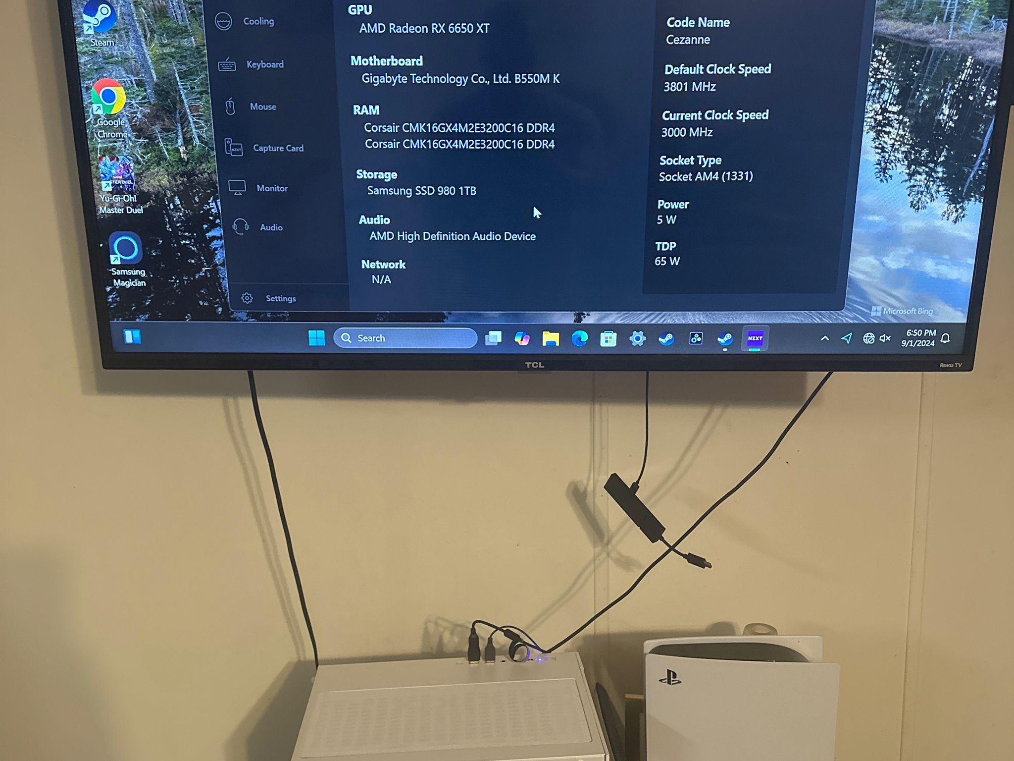 Amd Ryzen 7 5700G Rx 6650xt 1TB nvme ssd windows 11