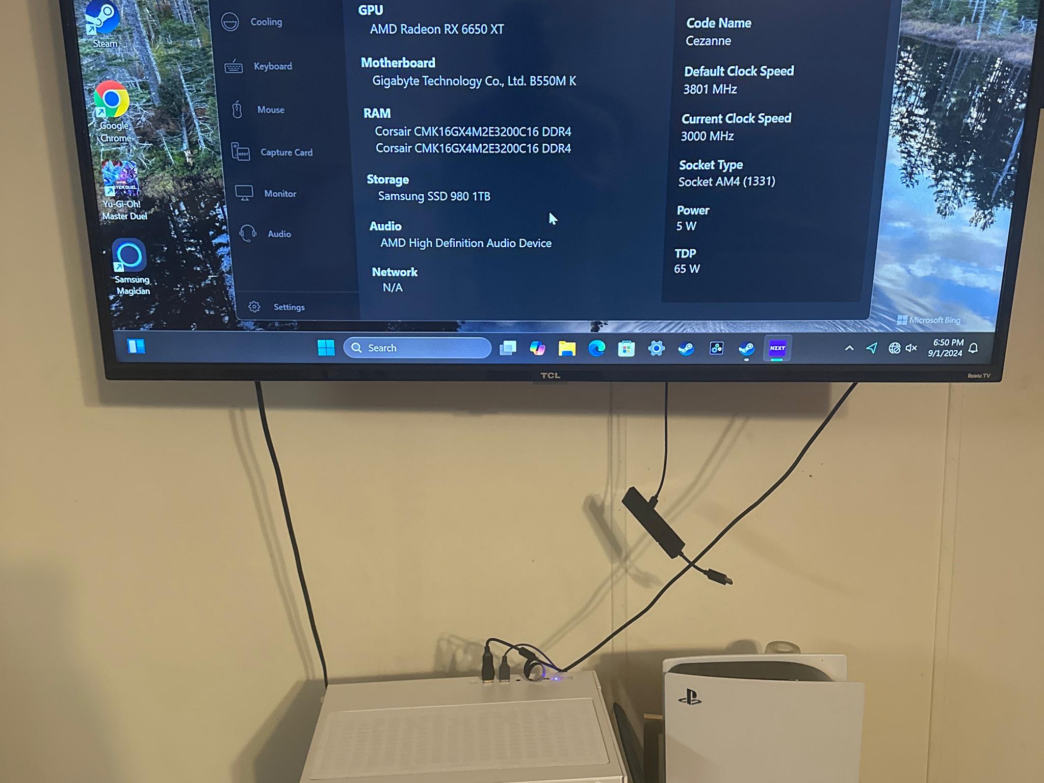 Amd Ryzen 7 5700G Rx 6650xt 1TB nvme ssd windows 11