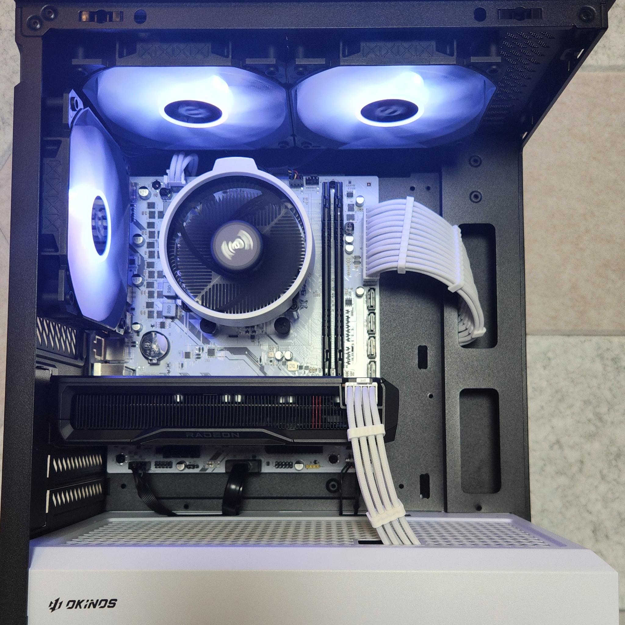 🤍🖤Oreo Gaming PC | RX 7600 | Ryzen 5 3600 | 16GB RAM | 512GB M.2 SSD | WIFI/BT | Windows 11 |