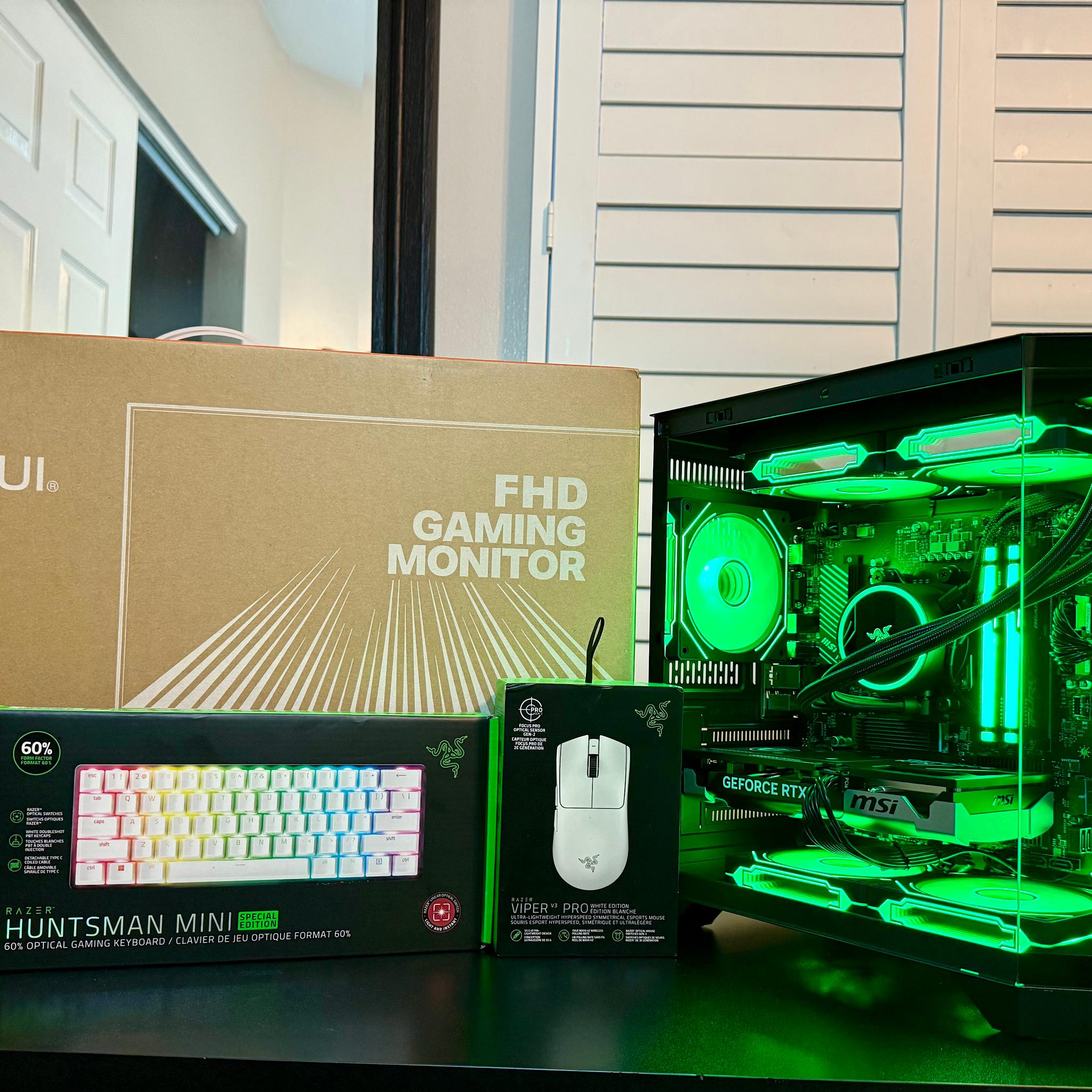 🏆 Complete E-Sports Setup - 5060Ti Gaming PC + 320Hz Monitor + Pro Razer Peripherals