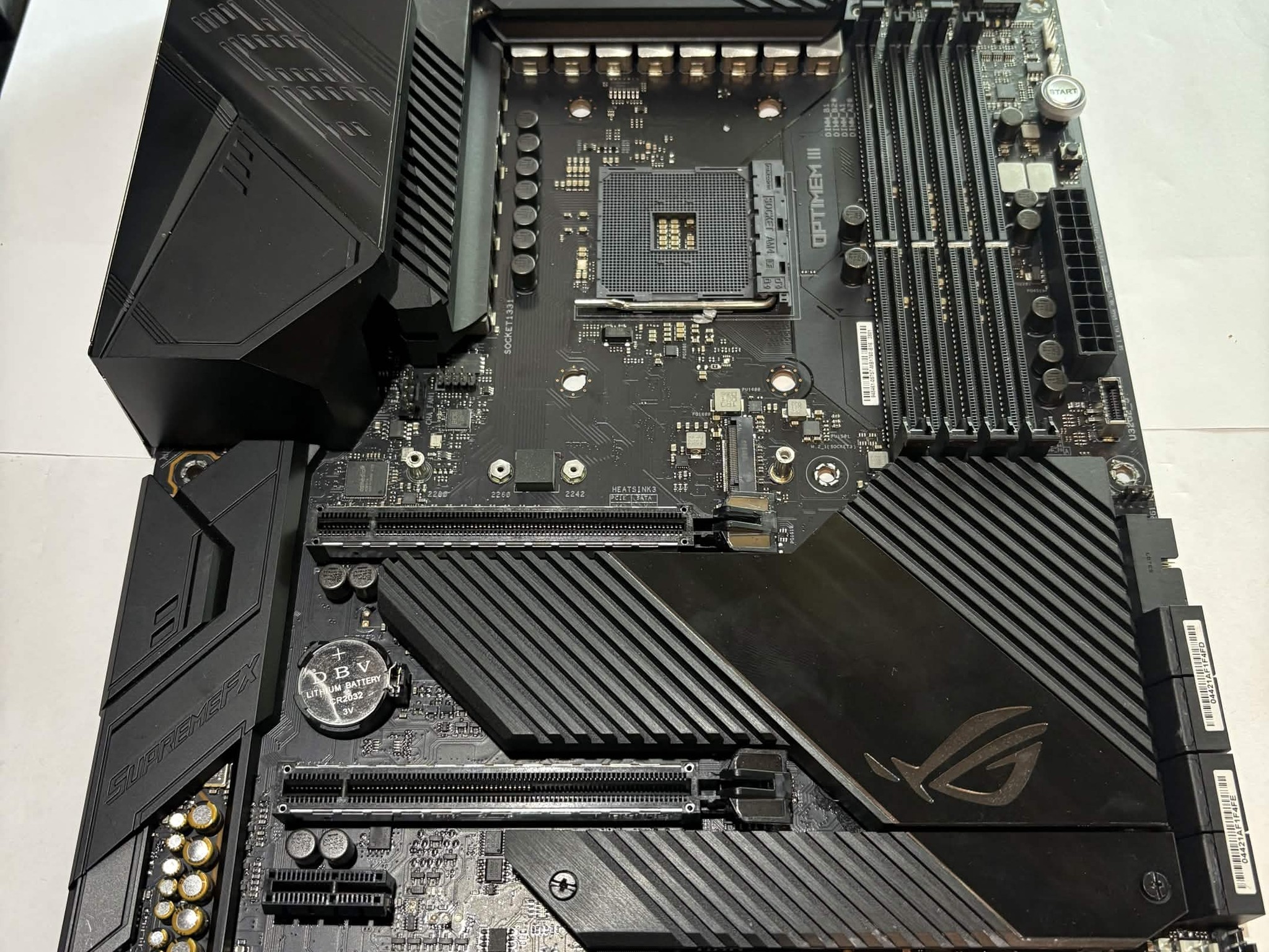 ASUS ROG Crosshair VIII Dark Hero X570 AM4 Motherboard Tested Working (NM)