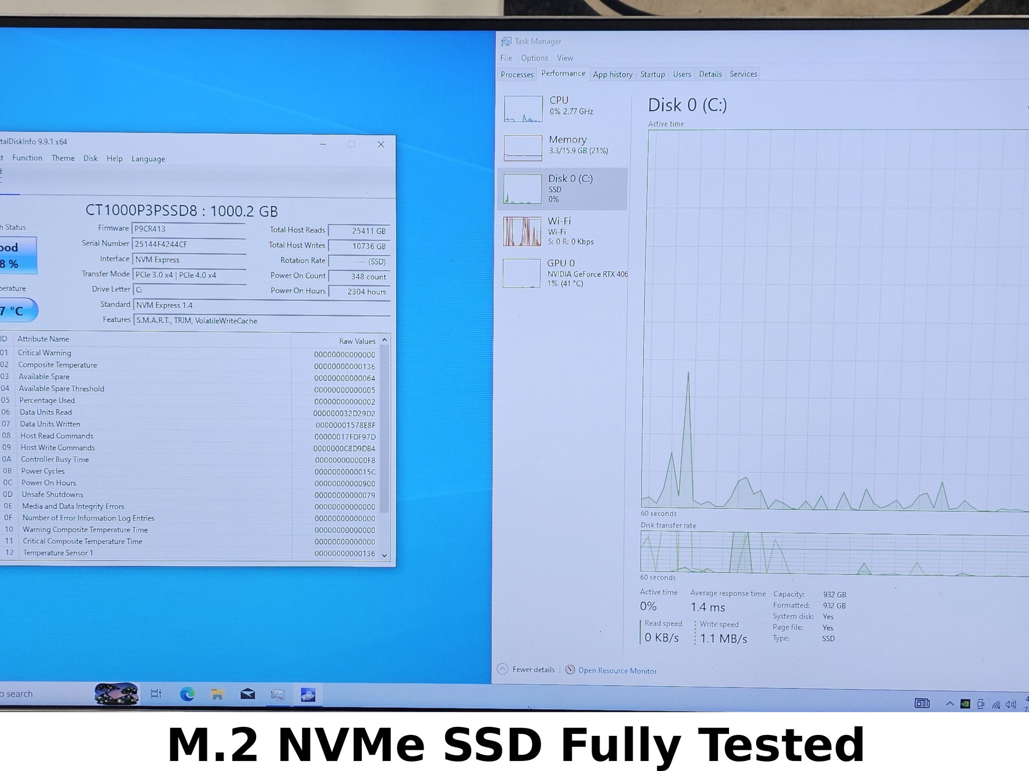 1TB NVMe M.2 SSD Crucial P3 Plus Gen4