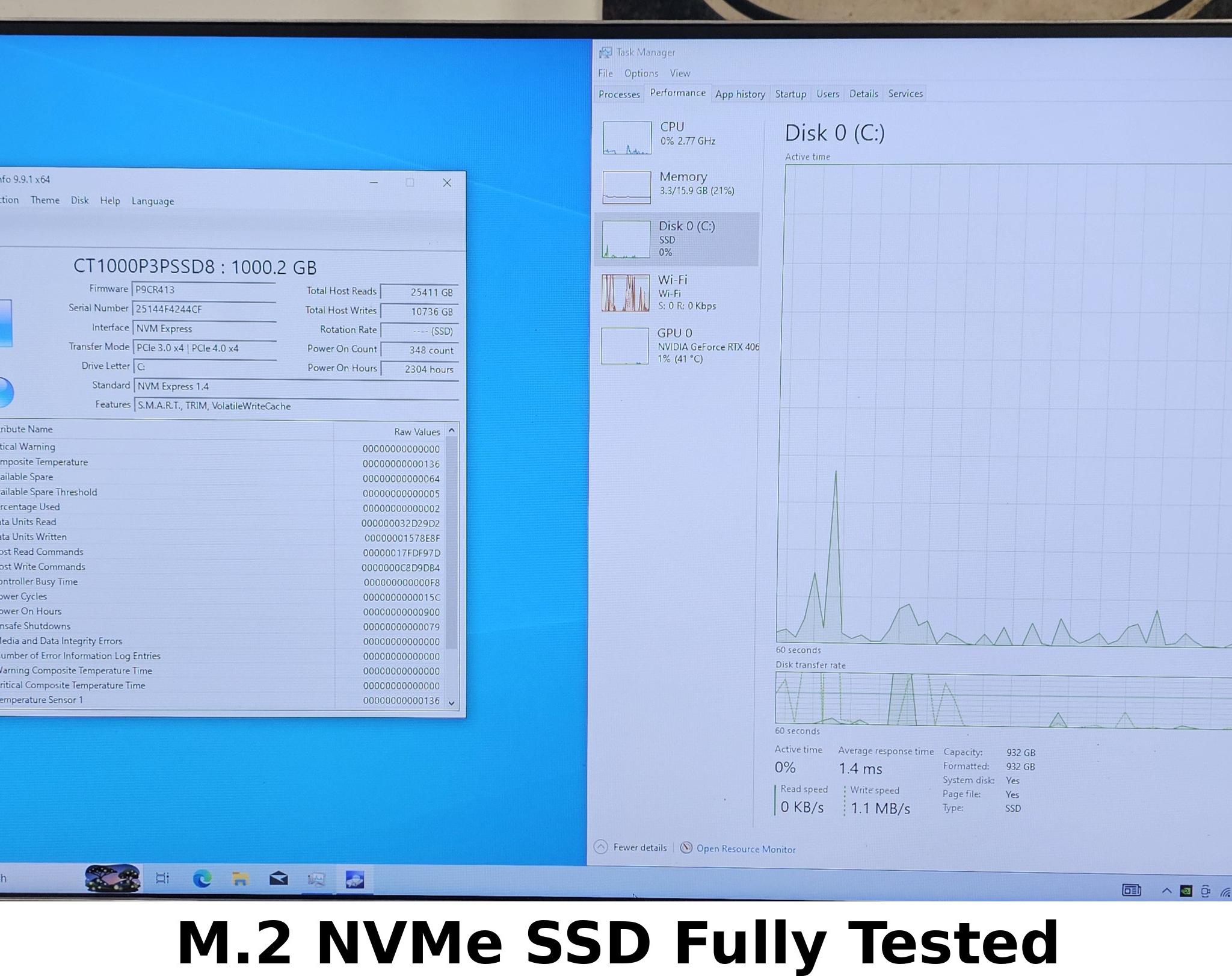 1TB NVMe M.2 SSD Crucial P3 Plus Gen4