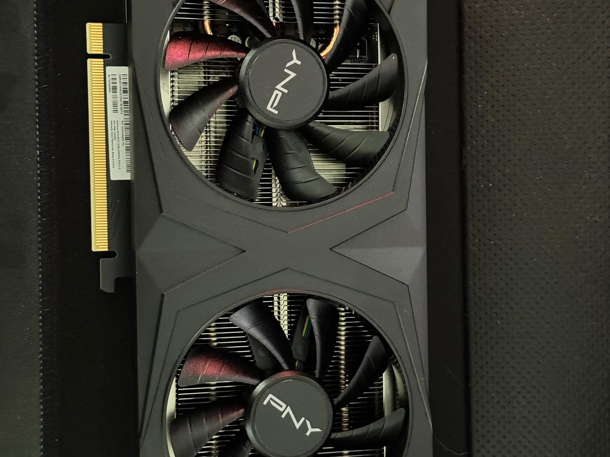 PNY GeForce RTX 4070 12GB VERTO Dual Fan Graphics Card DLSS 3