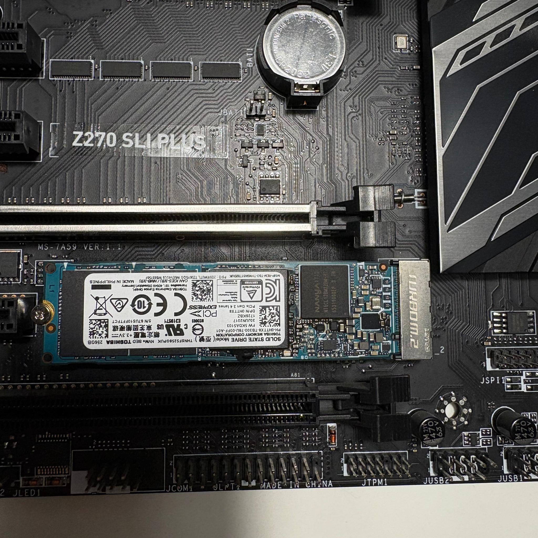 Combo - i7 7700K, MSI Z270 Motherboard, 256GB NVMe