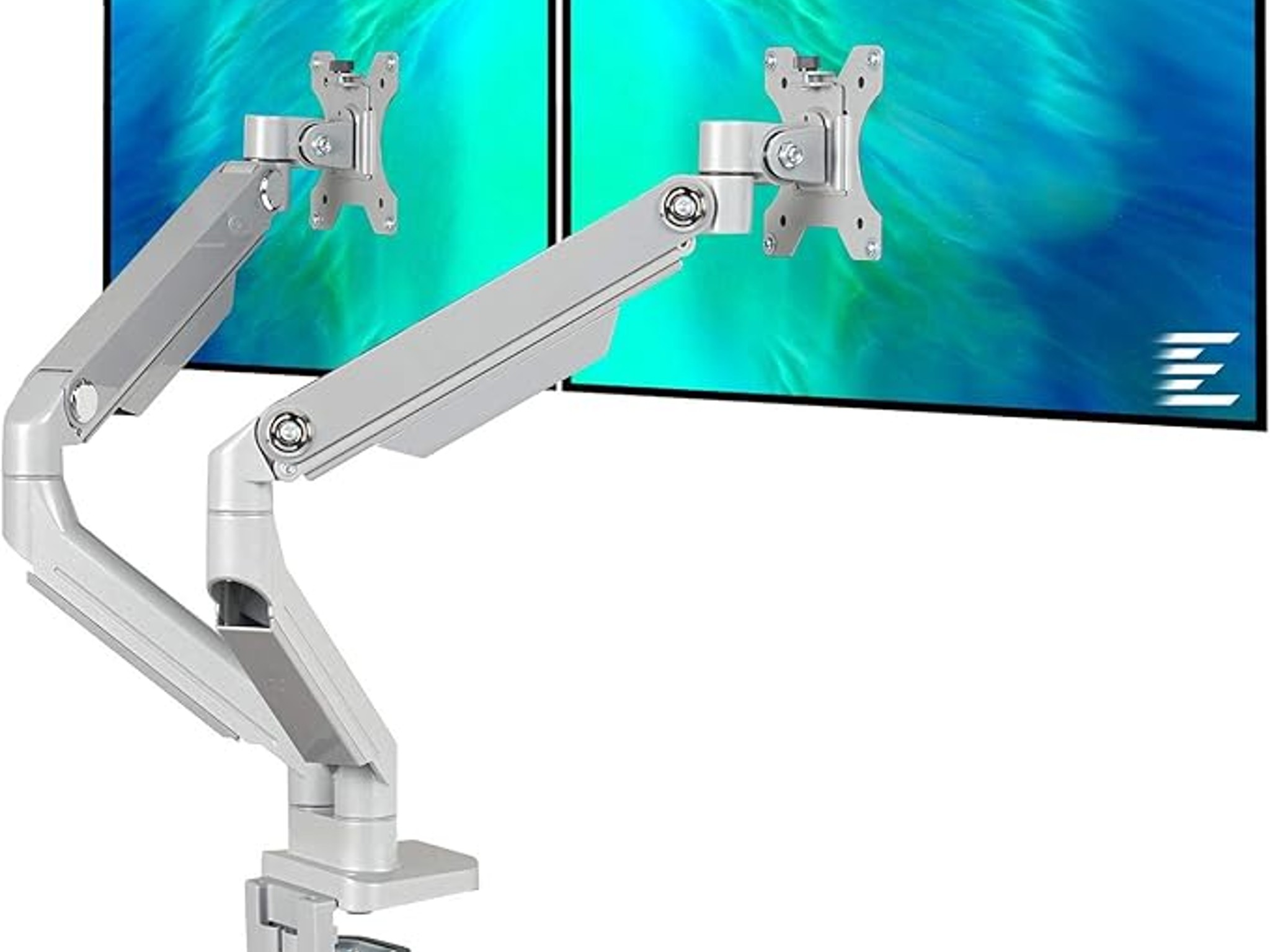 Eletab Dual Arm Monitor Stand - 17 to 32 inches - Each Arm Holds up to 17.6 lbs