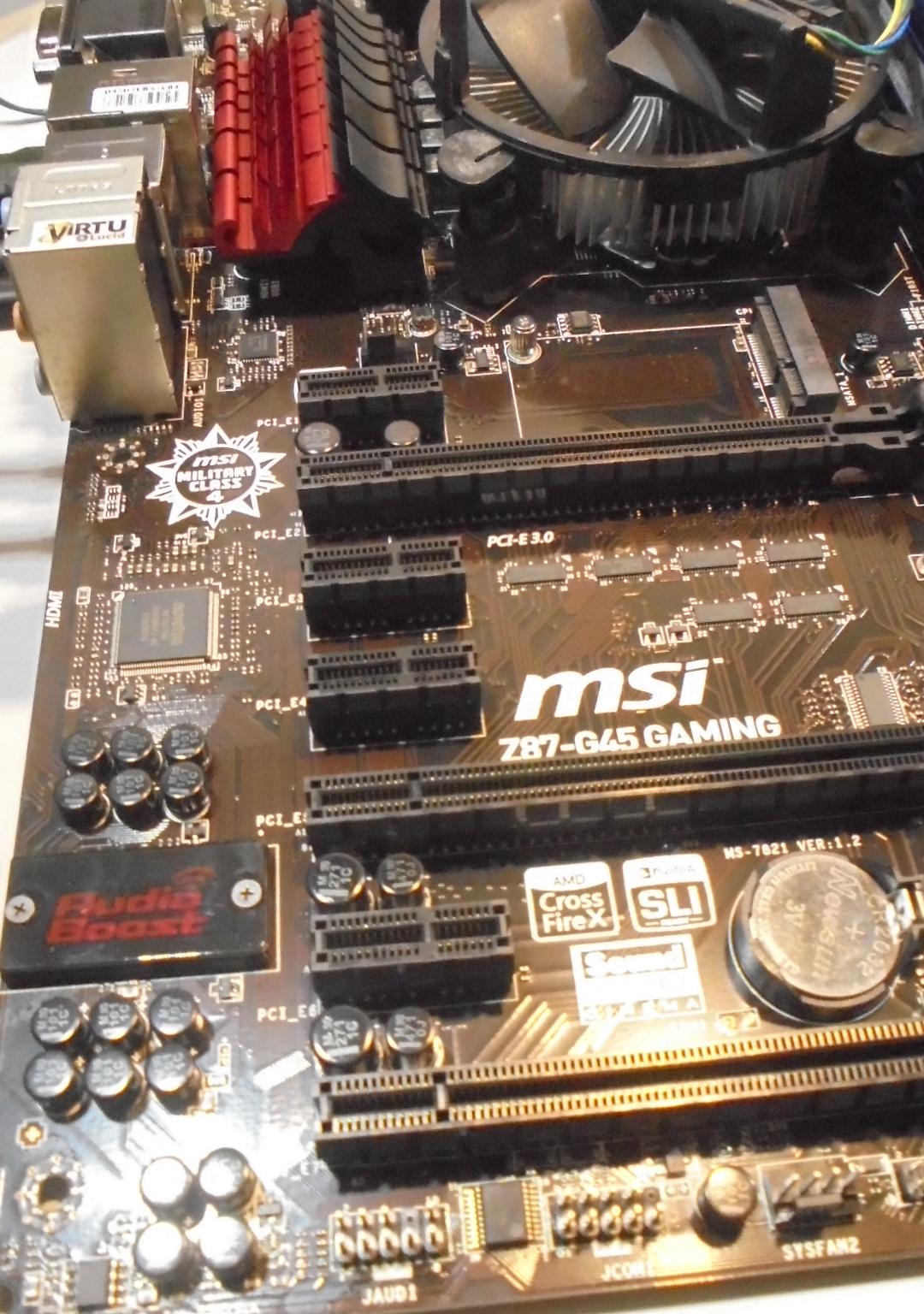 MSI-Z87 G45-Gaming/Intel I-7/16GB Gaming combo In Original Box