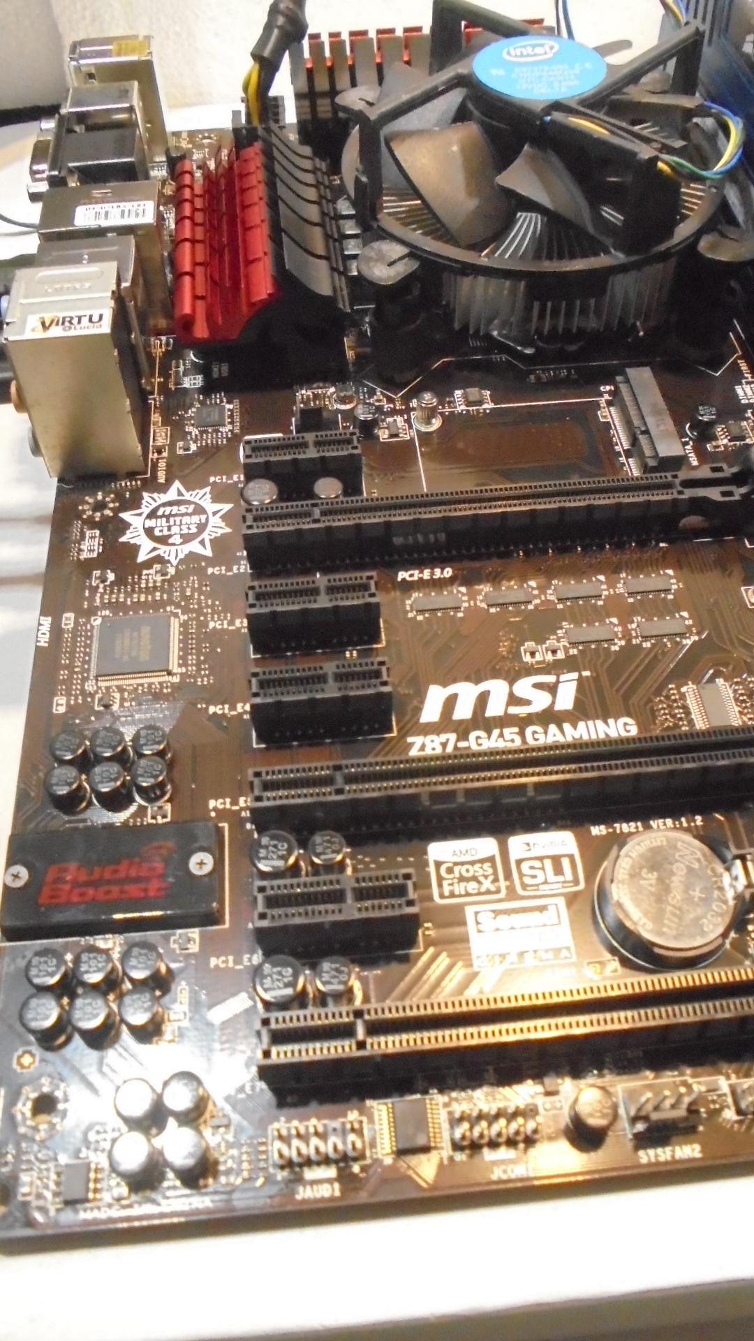 MSI-Z87 G45-Gaming/Intel I-7/16GB Gaming combo In Original Box