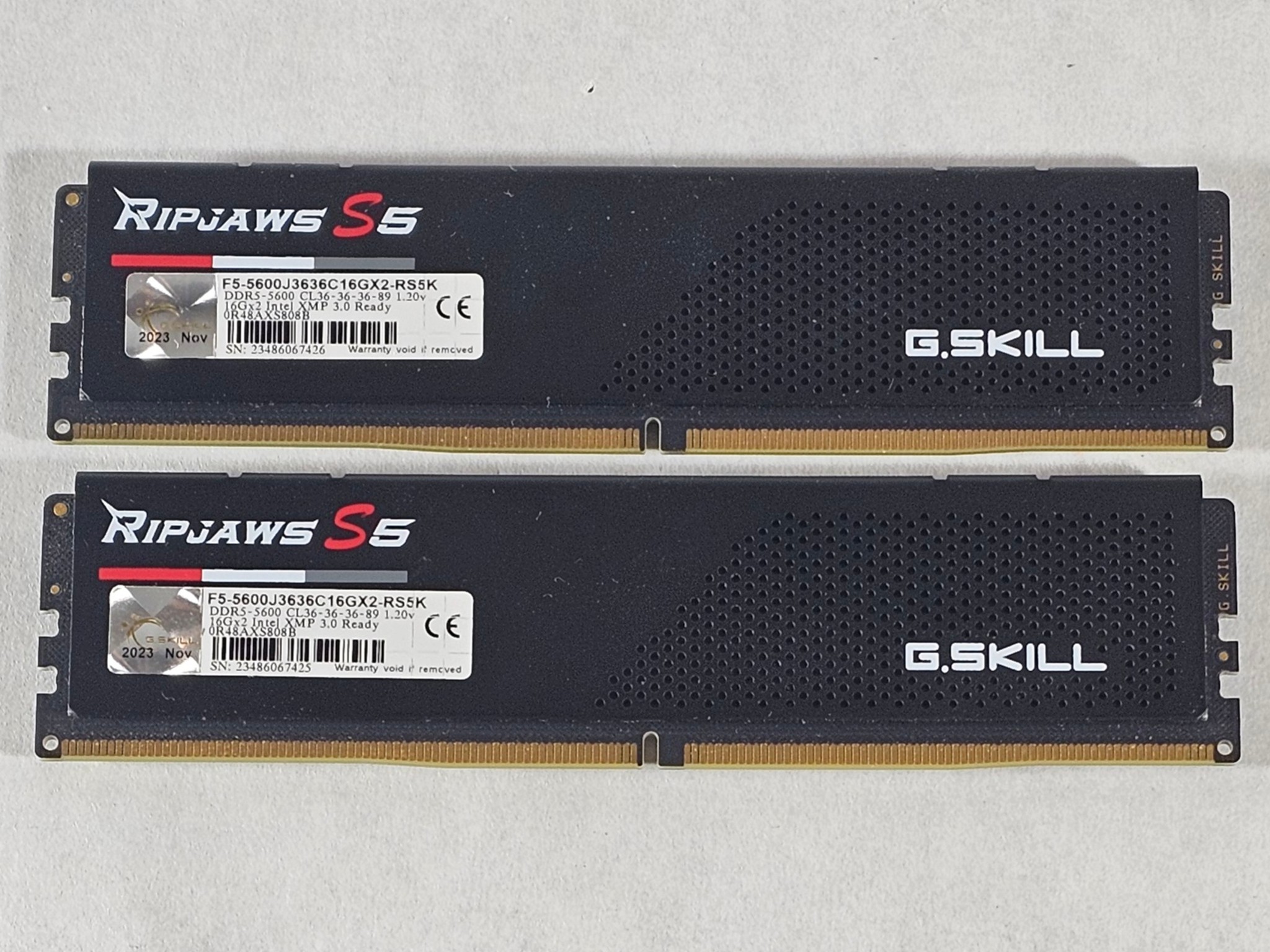 32GB DDR5 (2x16GB) CL36 5600MT/s G.Skill Ripjaws S5