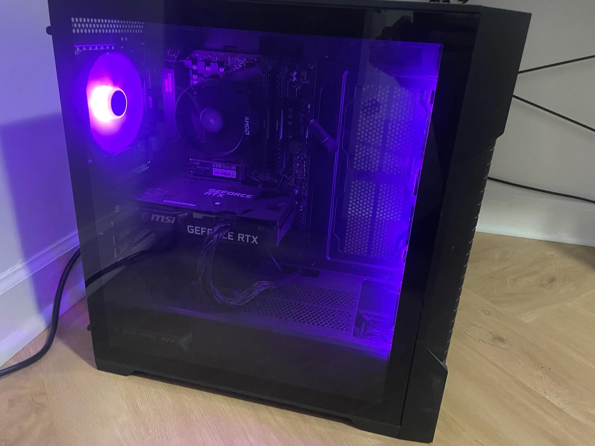 Ryzen 5600x, Nvidia 3060 Ti, 32 gb ram . Gaming beast PC (multiple RGB colors)