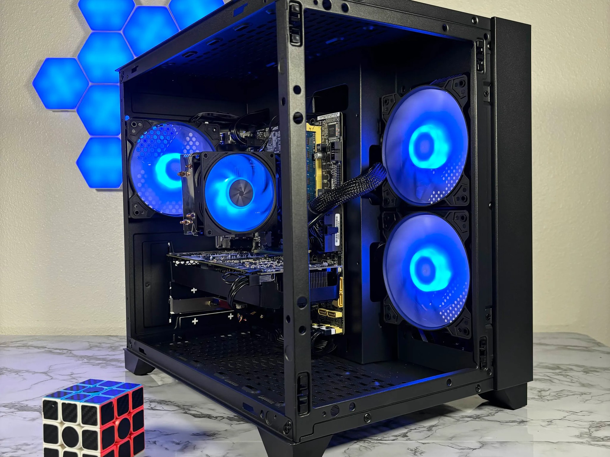 🔵⚫️ | Budget RGB Gaming PC | i7-4770* + GTX 1060 6GB | 16GB | WiFi INCLUDED | #0004