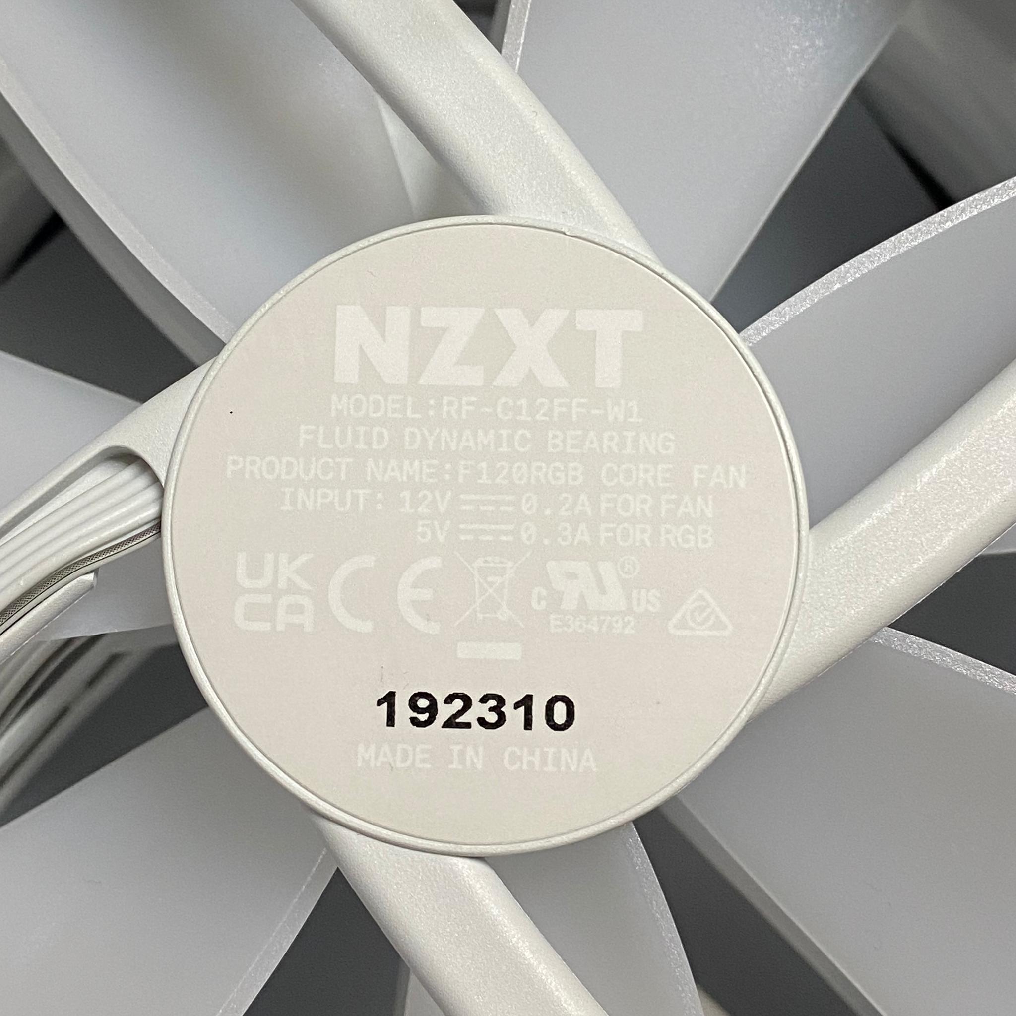 NZXT F120 RGB Core 120mm Fans X3
