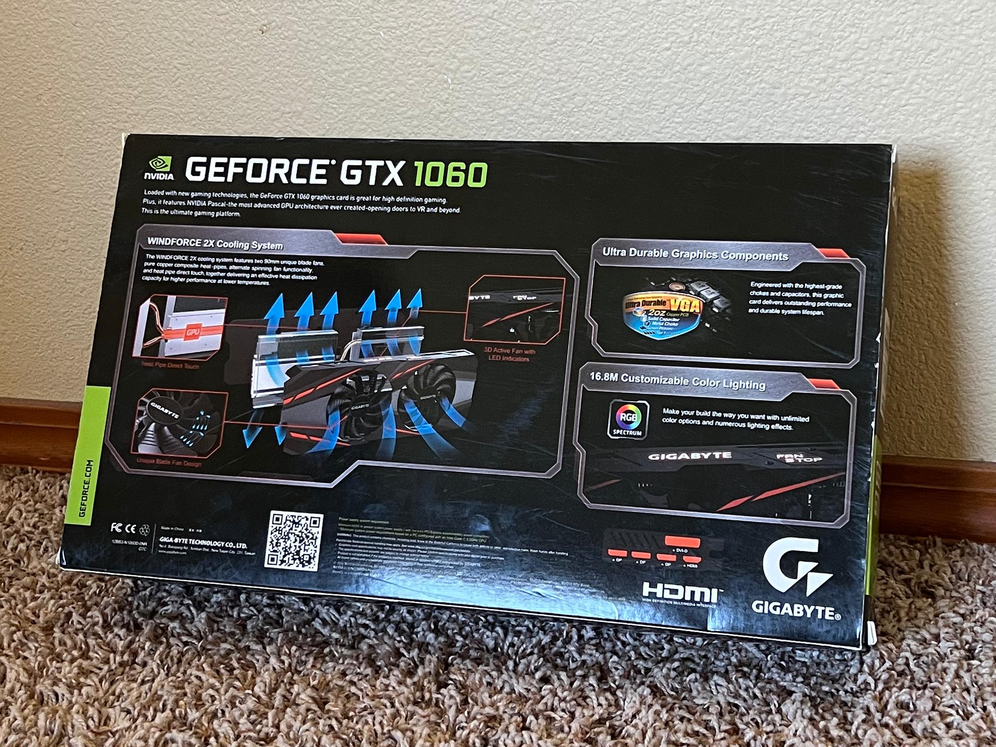Gigabyte gtx 1060 6gb