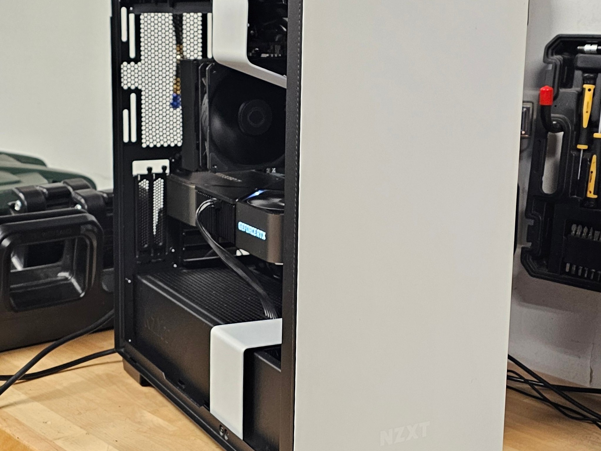 NZXT PC Case with Tempered Glass Side Panel and Front Mesh