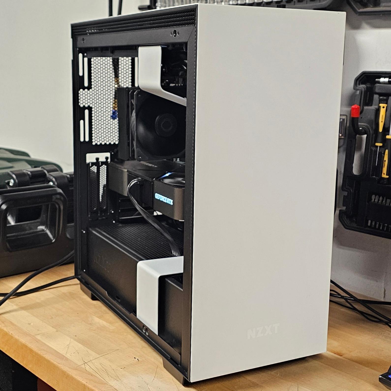NZXT PC Case with Tempered Glass Side Panel and Front Mesh