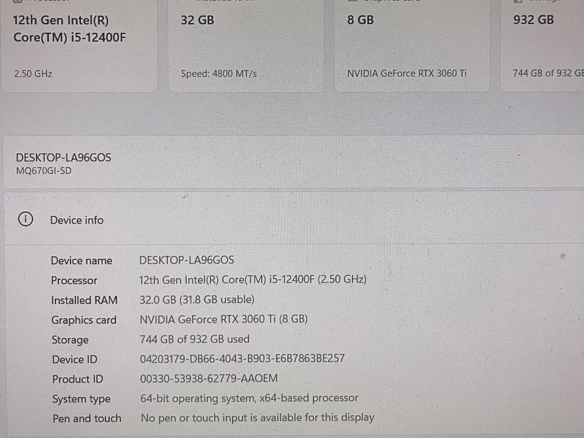 Intel RTX RGB Desktop