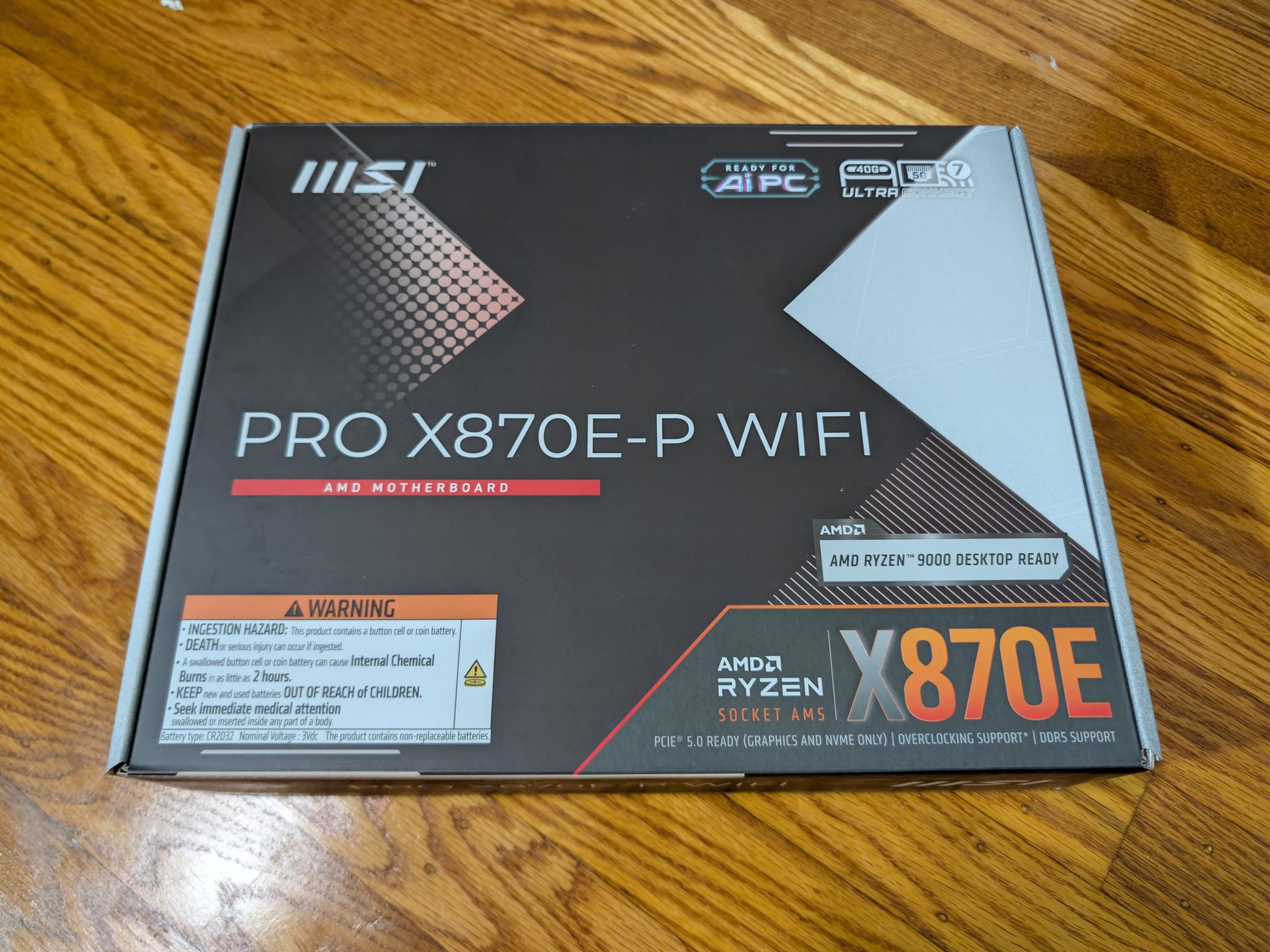 [Brand New Sealed] MSI PRO X870-P WIFI