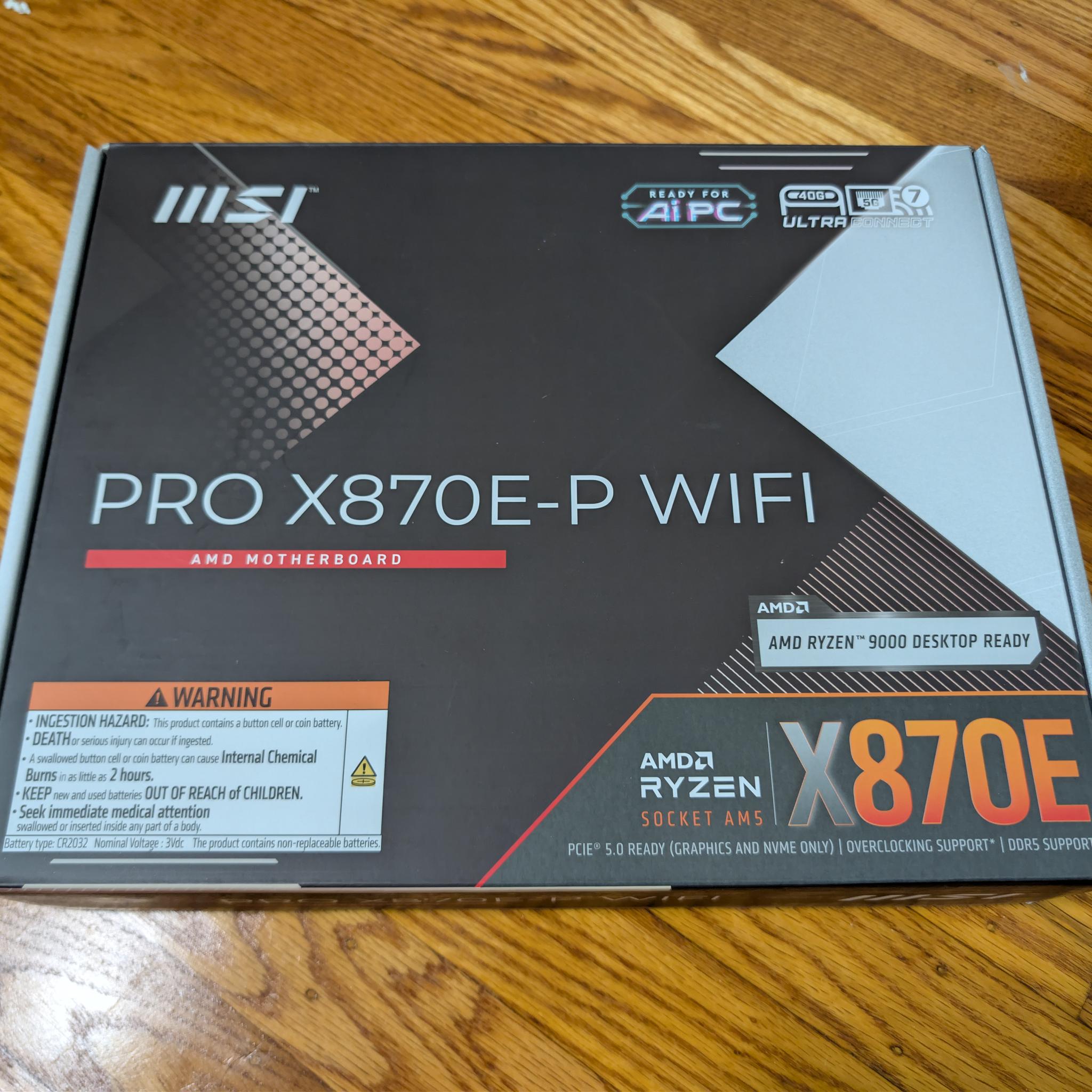 [Brand New Sealed] MSI PRO X870-P WIFI