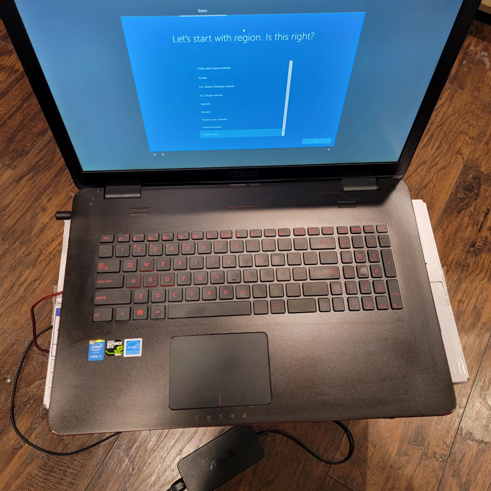 Asus ROG laptop
