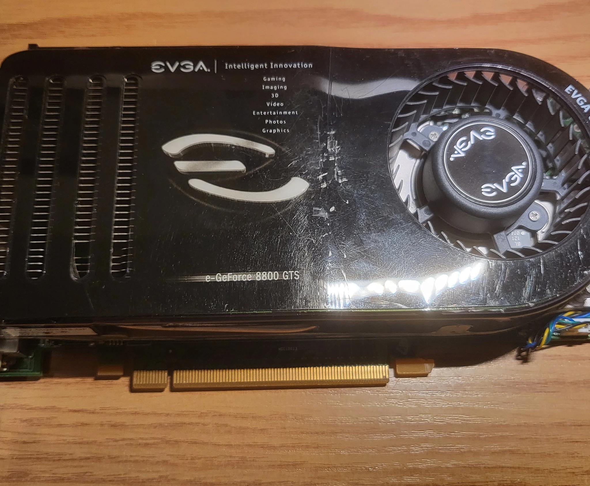 USED NVidia EVGA GeForce 8800GTS 320MB Graphics Card