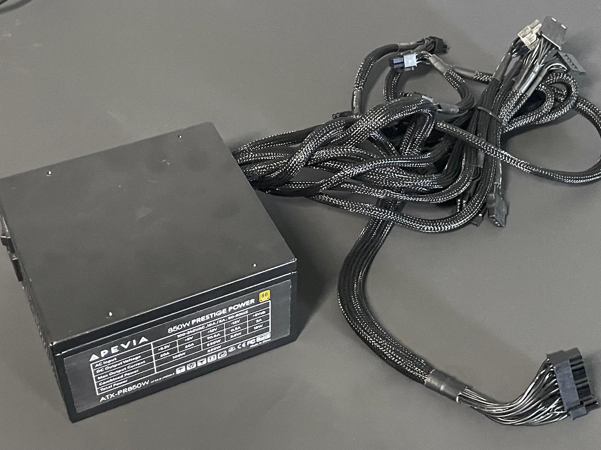 Apevia 850W Prestige Power 80 Plus Gold Rated Power Supply | *Read Description | Free Shipping