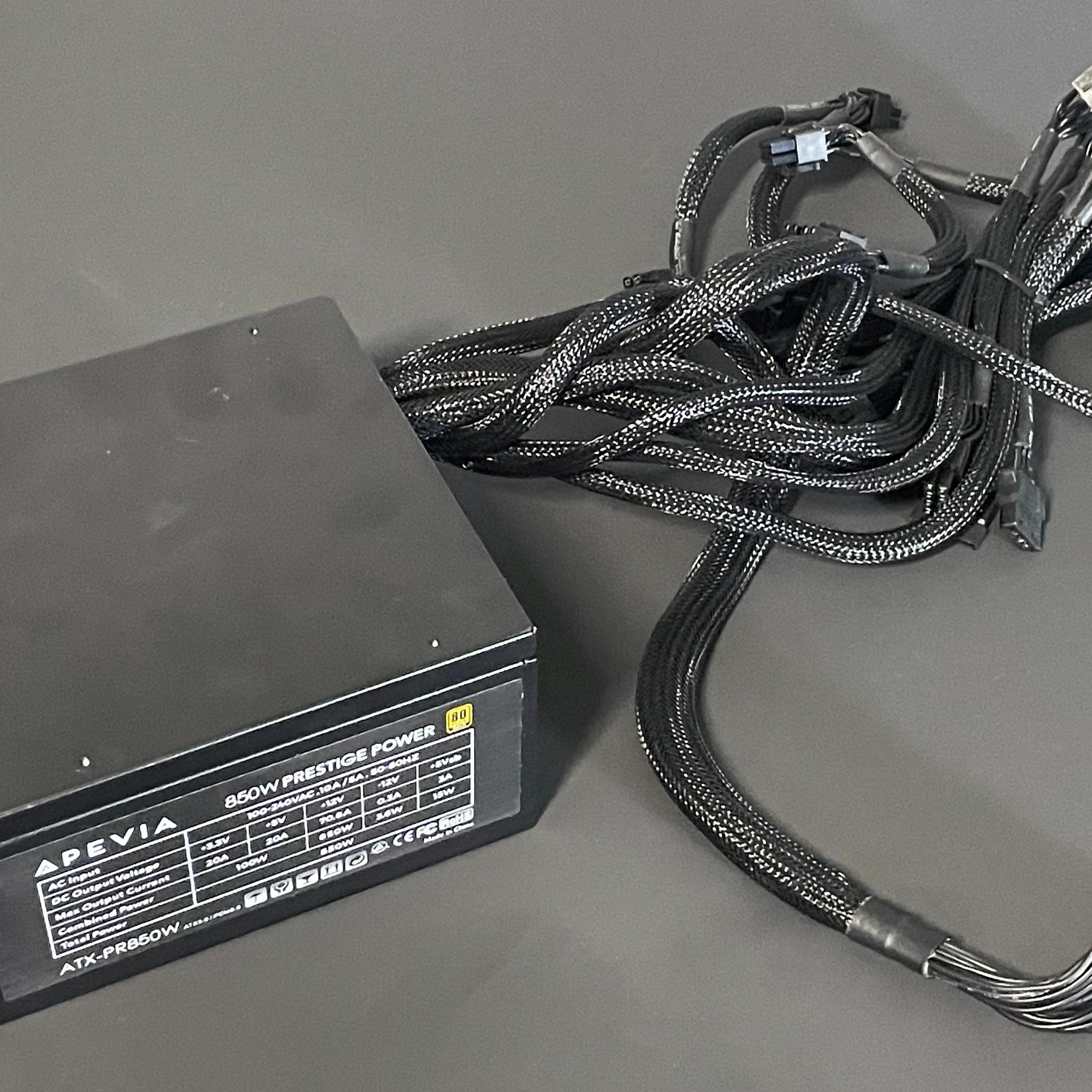 Apevia 850W Prestige Power 80 Plus Gold Rated Power Supply | *Read Description | Free Shipping