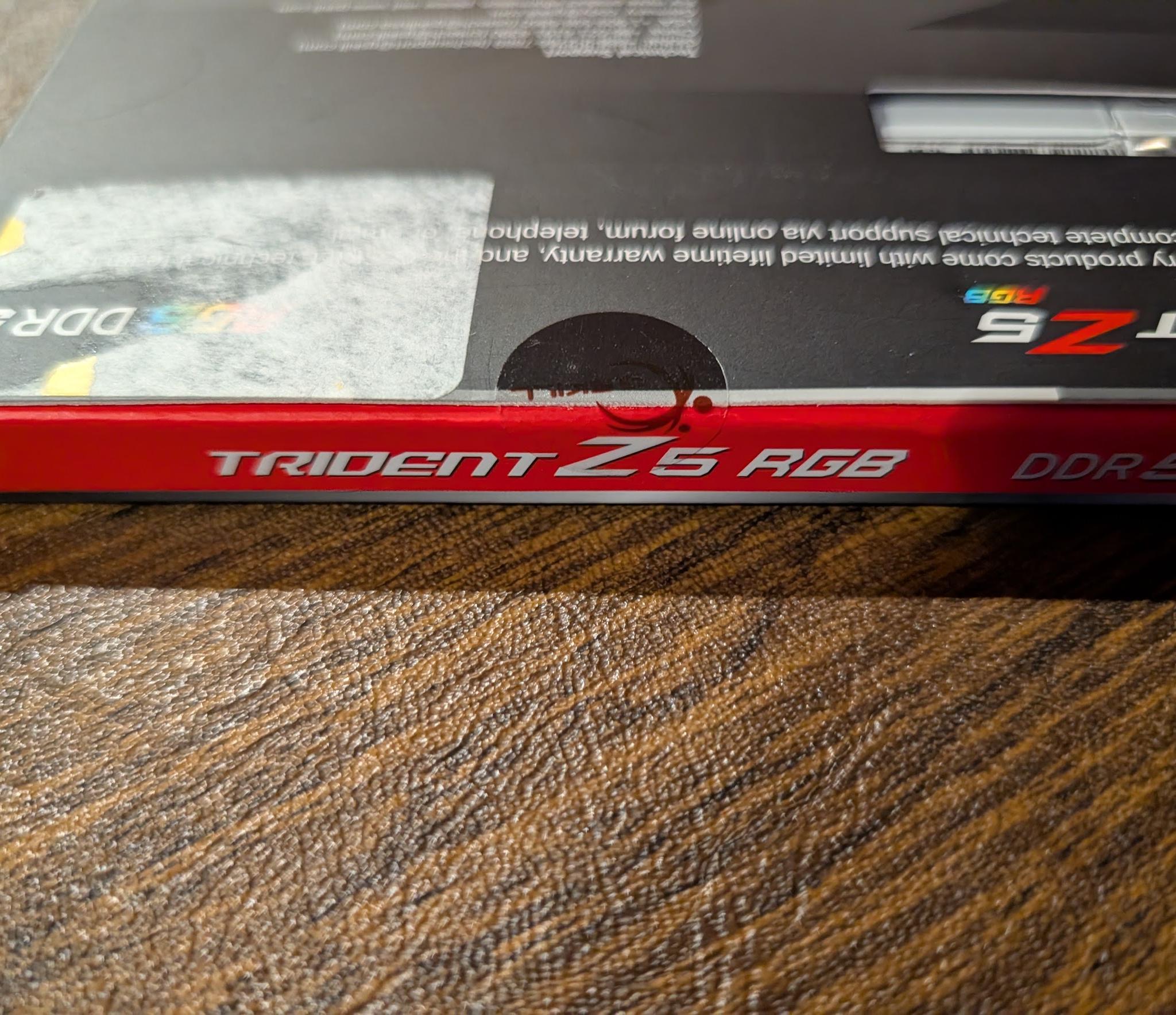 G.Skill Trident Z5 RGB (DDR5/Intel XMP) DDR5-8400 CL40 48GB (2x24GB) BRAND NEW SEALED