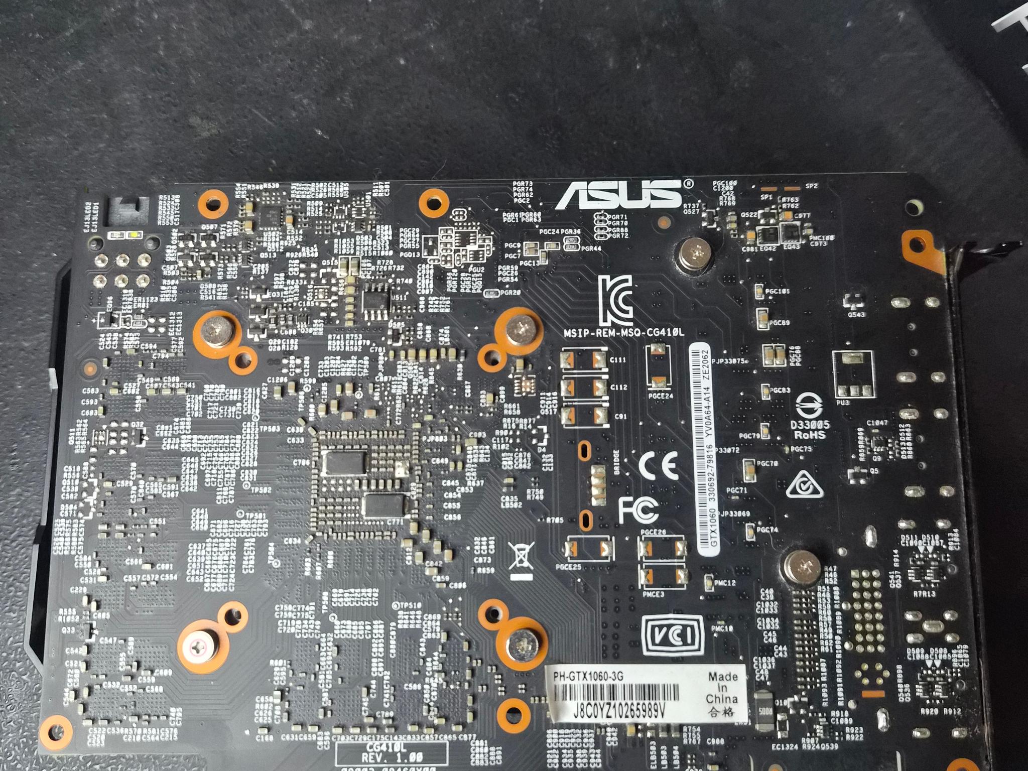 Asus Phoenix Fan GeForce GTX 1060 3GB