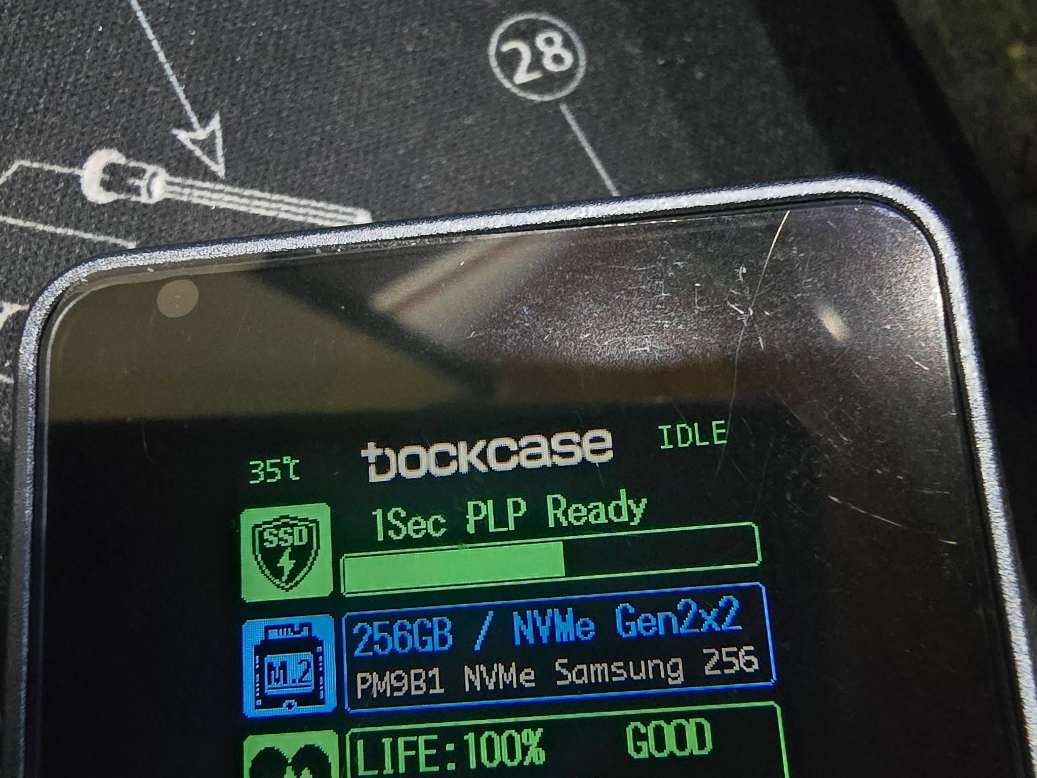 Dockcase Pocket Smart 2230 M.2 NVMe SSD W/ Samsung 256GB SSD