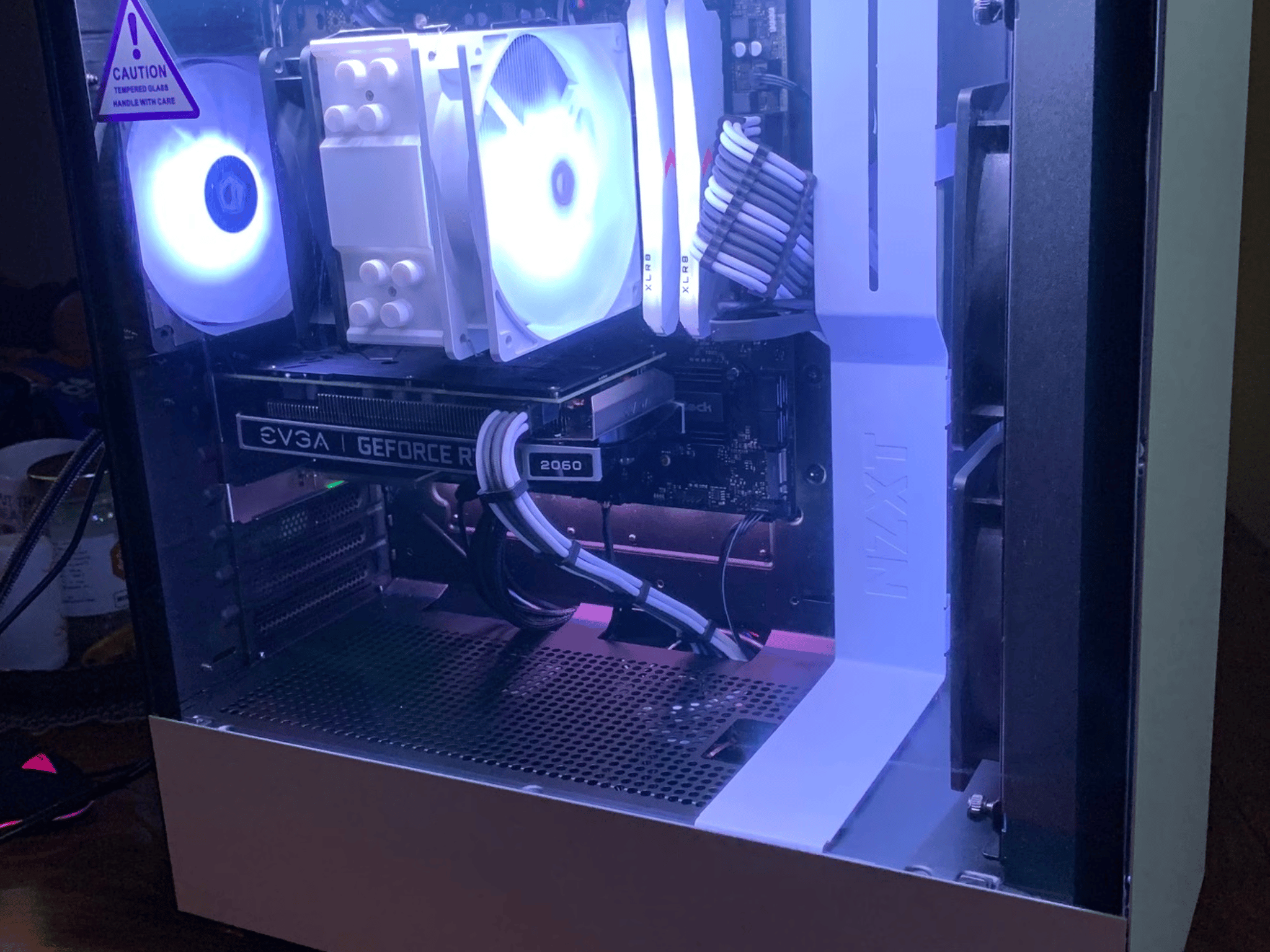 🔥 clean capable gaming/streaming/editing pc (clean argb white aesthetics built w/new parts) 🔥