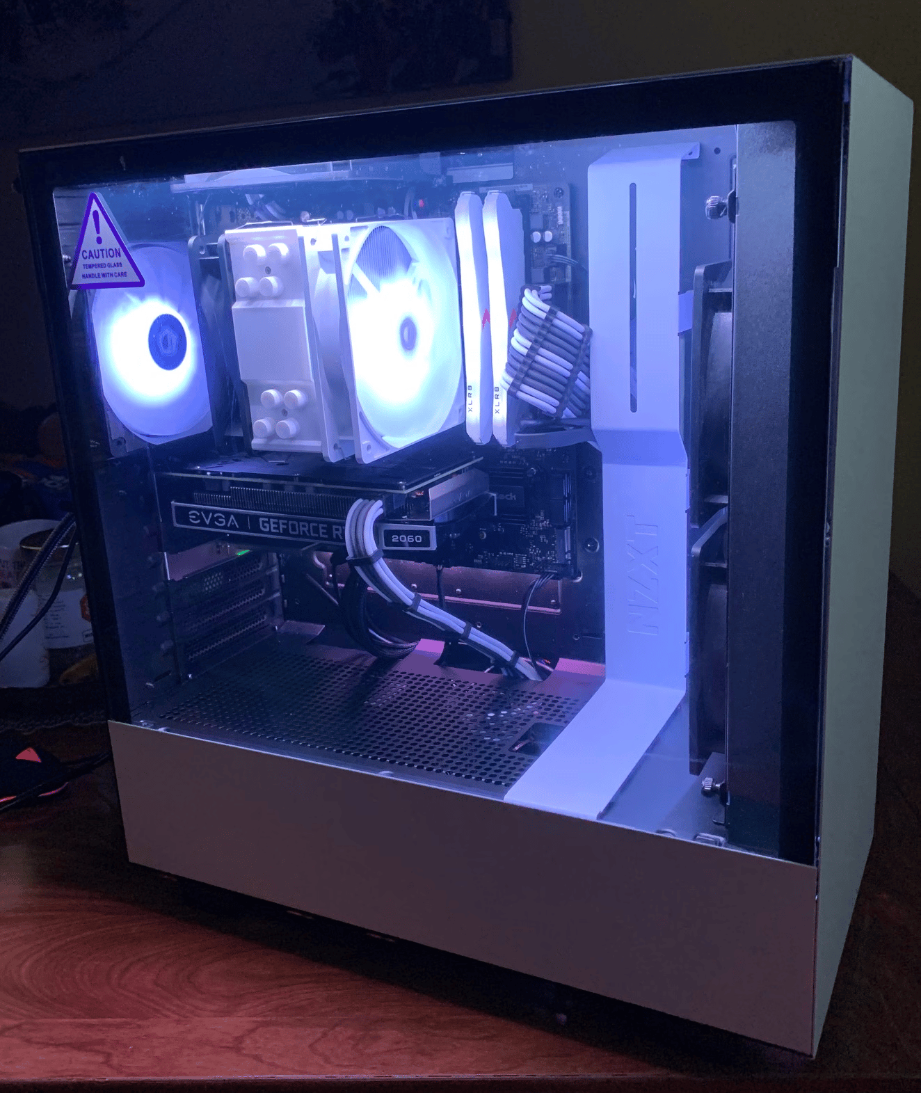 🔥 clean capable gaming/streaming/editing pc (clean argb white aesthetics built w/new parts) 🔥