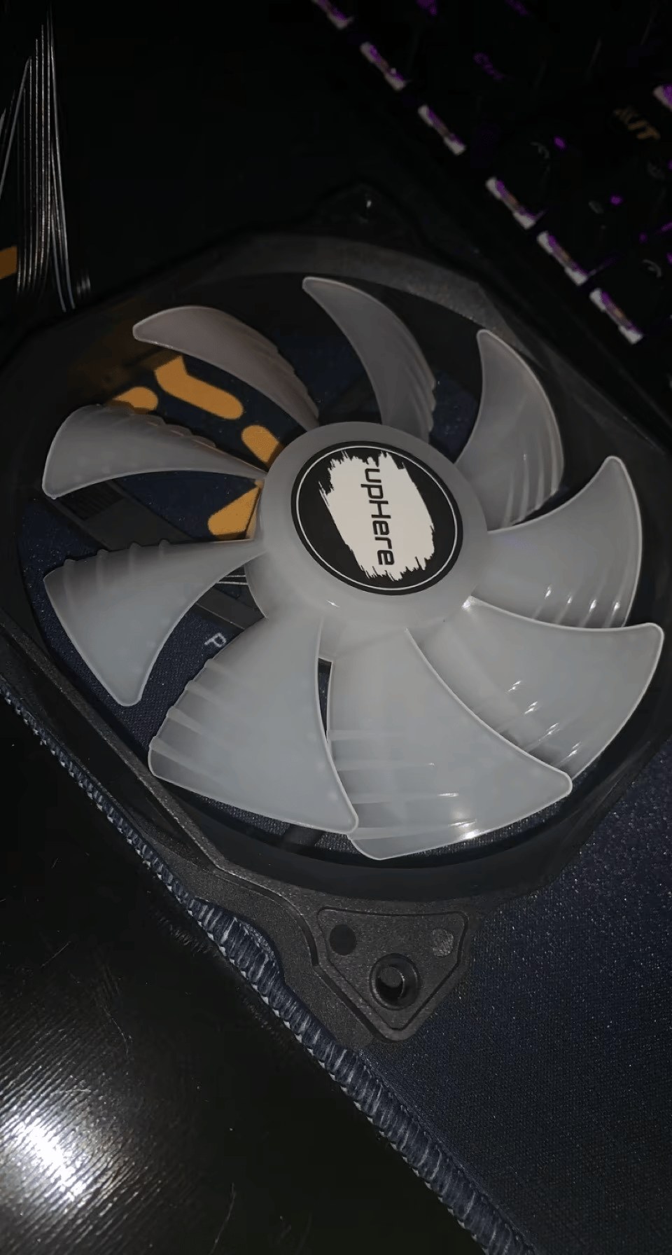 5-Pack of Black UpHere RGB Fans